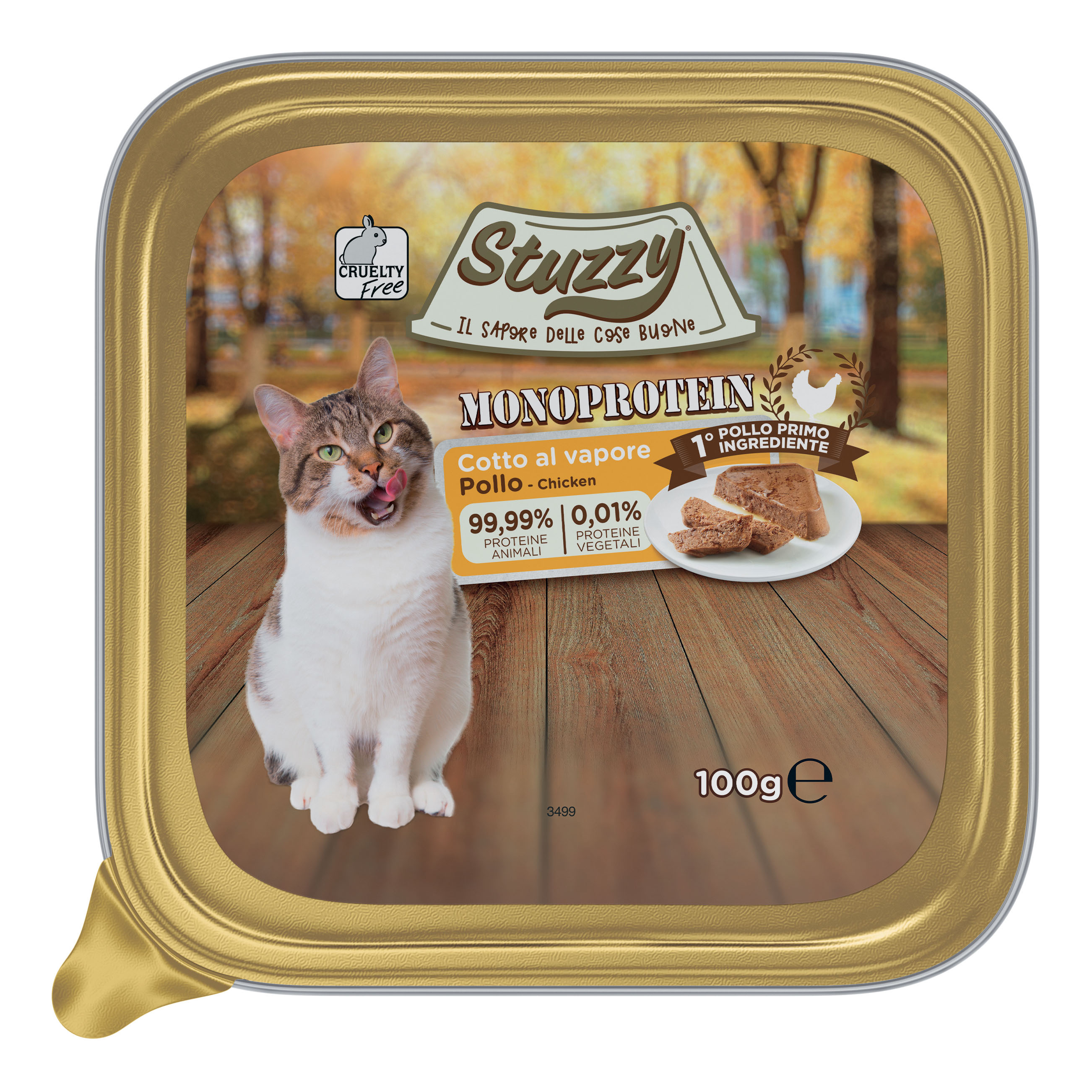 Stuzzy Gatto Monoprotein Vaschetta Adulto Pollo 100 Gr