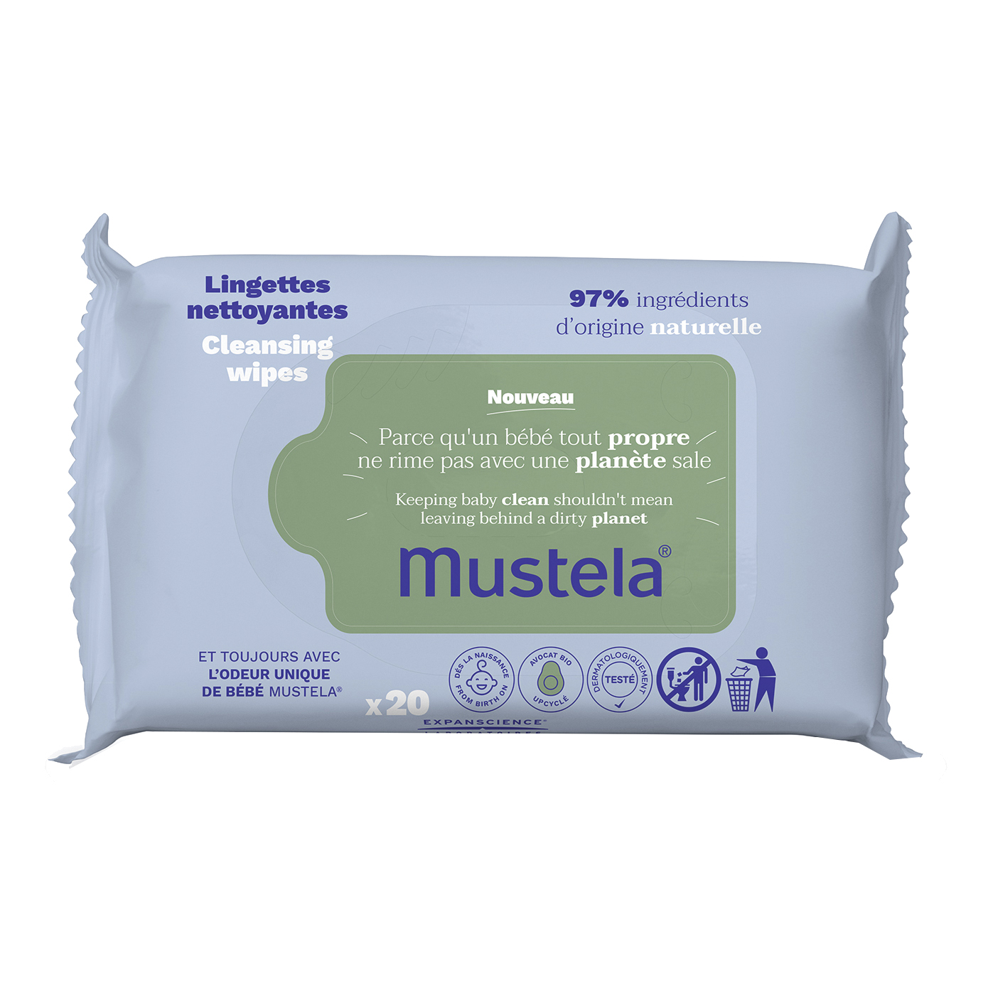 Mustela salviette multi 20 pezzi