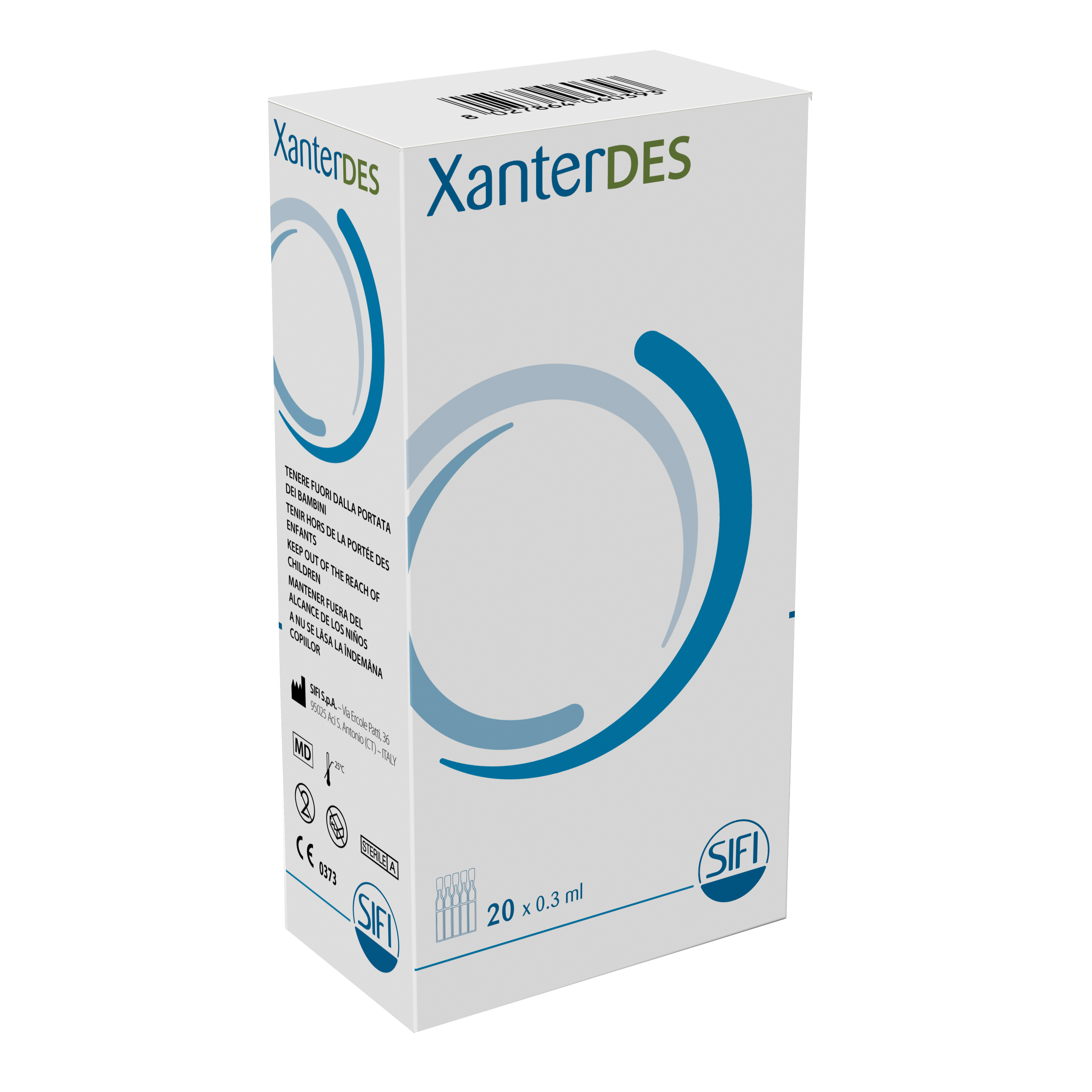 Soluzione oftalmica xanterdes soluzione 20 pezzi da 0,3 ml