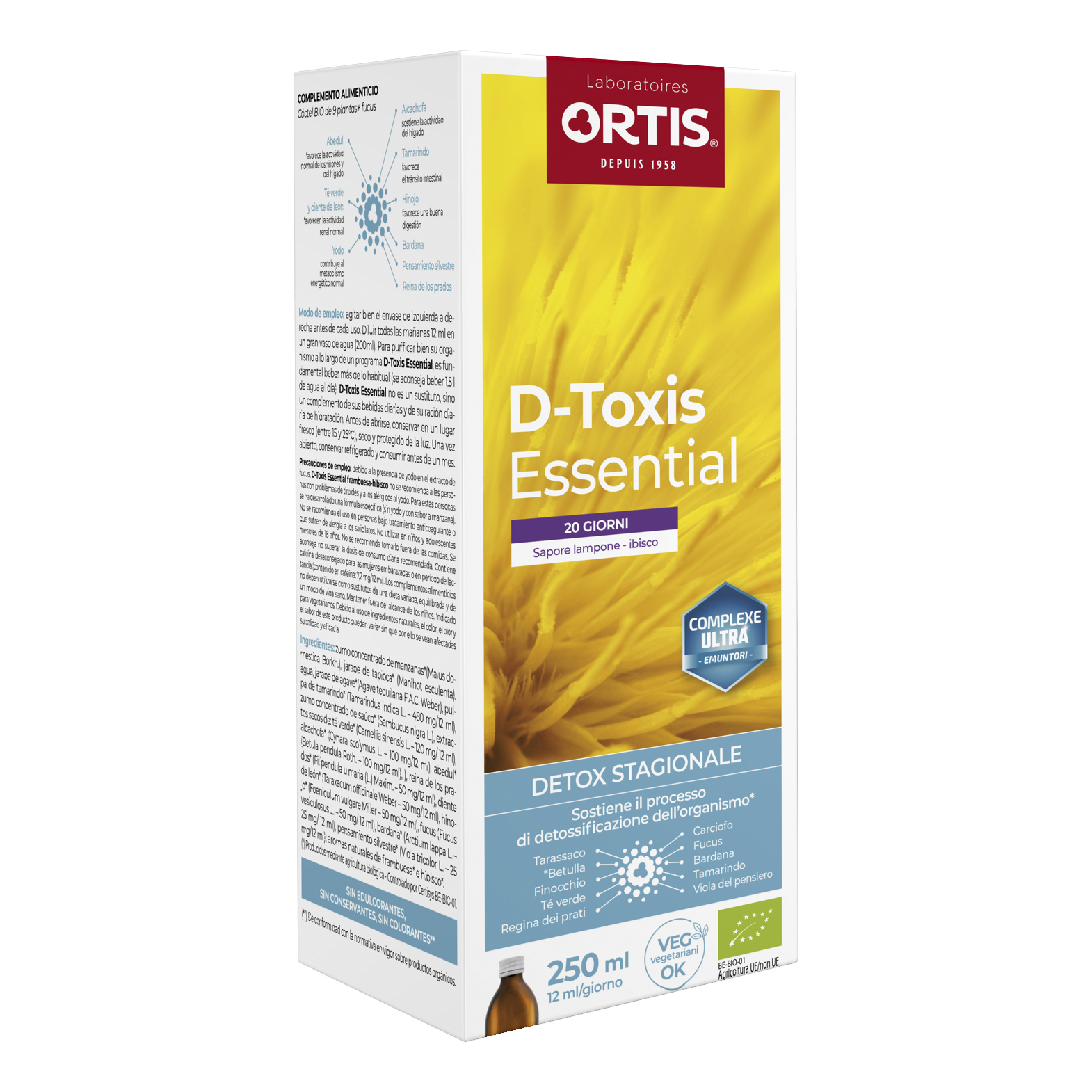 D-toxis essential mela senza iodio bio 250 ml