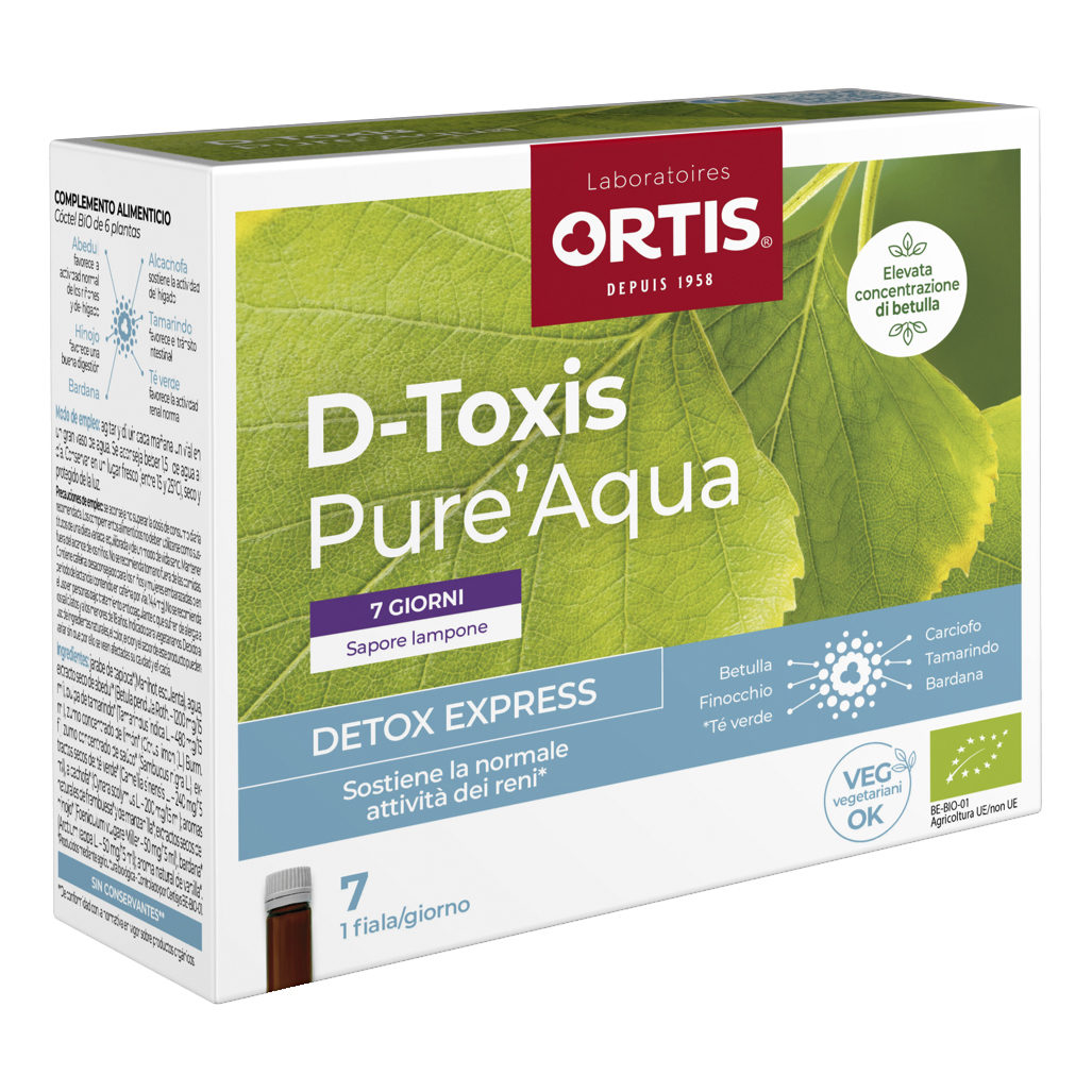 D-toxis pureaqua lampone bio 7x15 ml