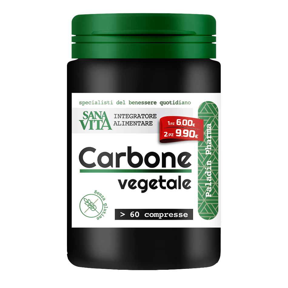 Sanavita carbone vegetale 60 compresse
