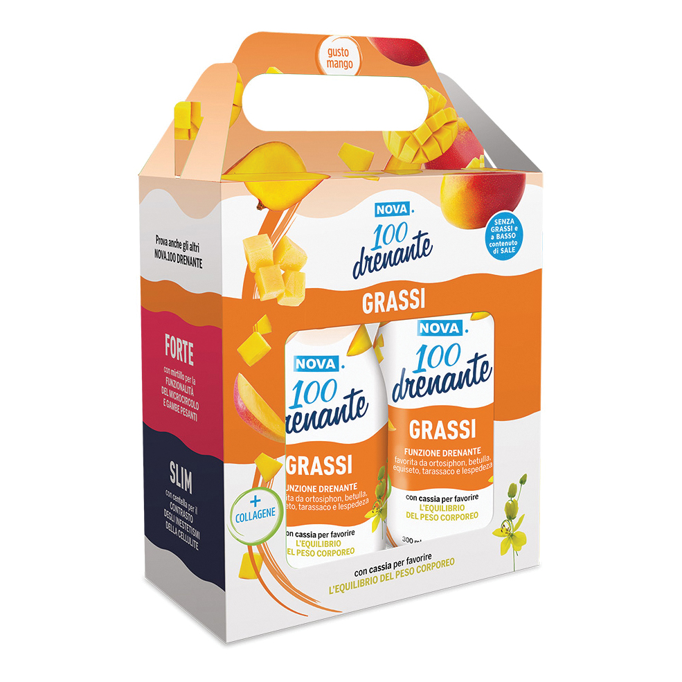 Nova 100 drenante grassi cassia bipack 2 x 300 ml