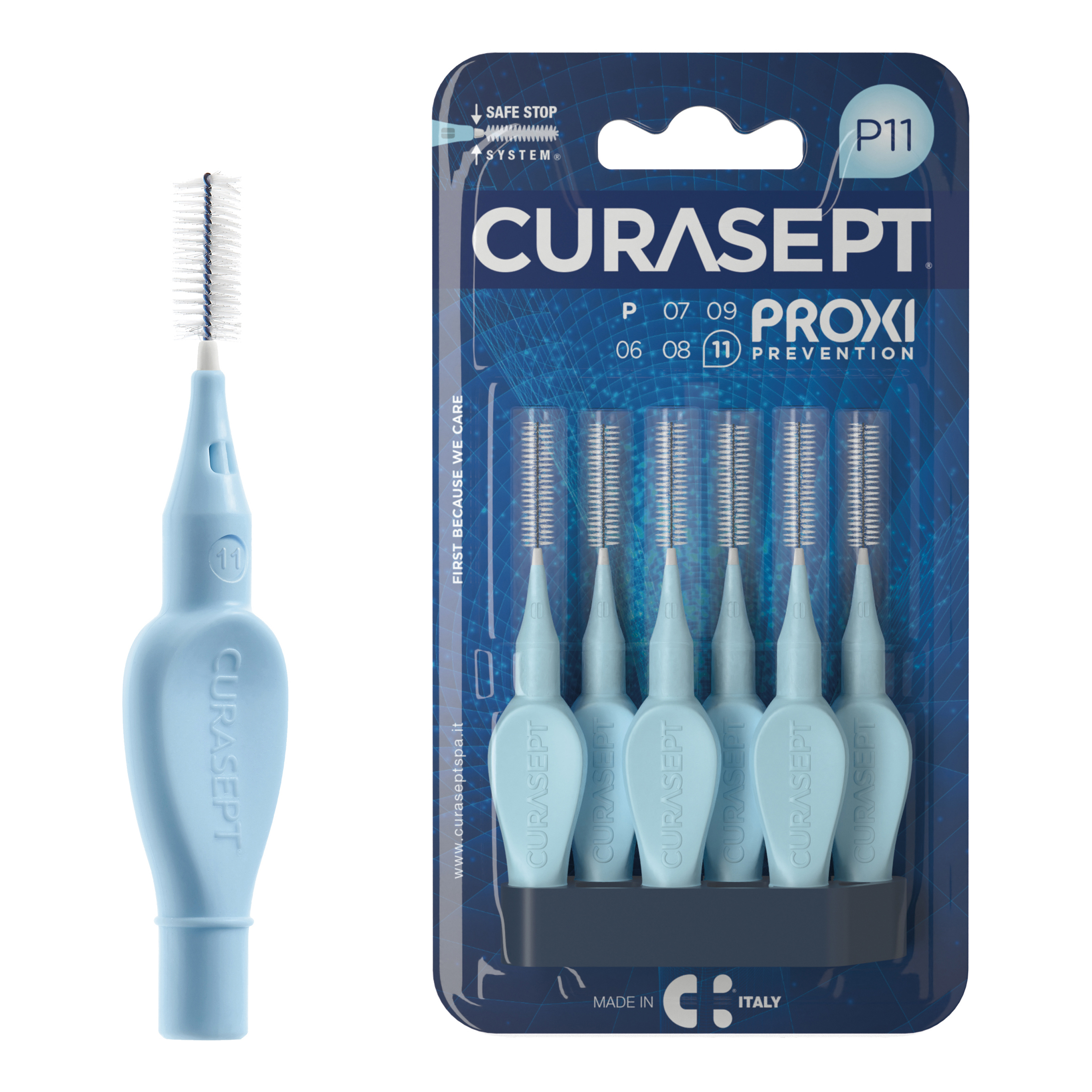 Curasept Proxi P11 Azz/lbl 6pezzi
