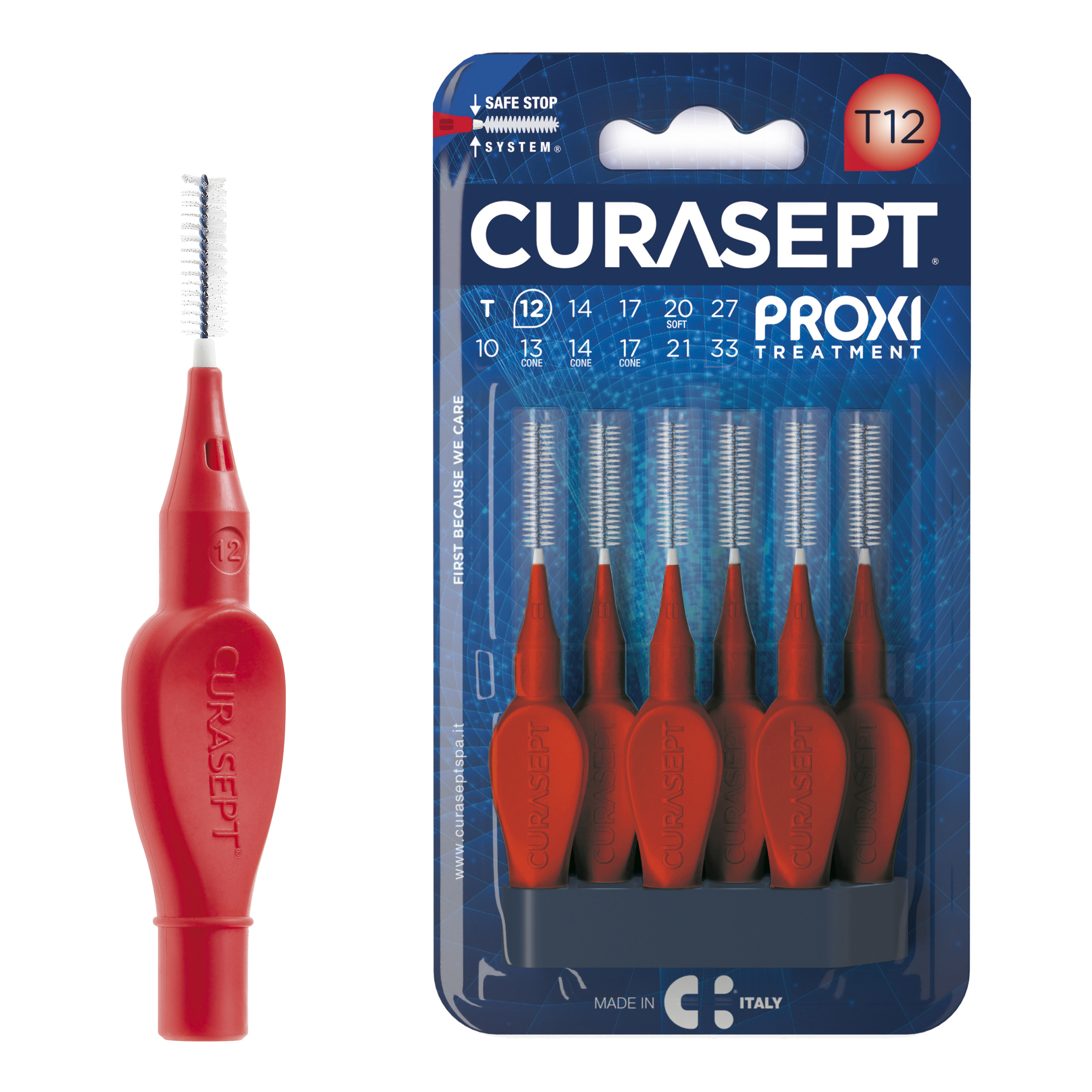 Curasept Scovolino Proxi T12 Rosso Confezione 6 Pezzi