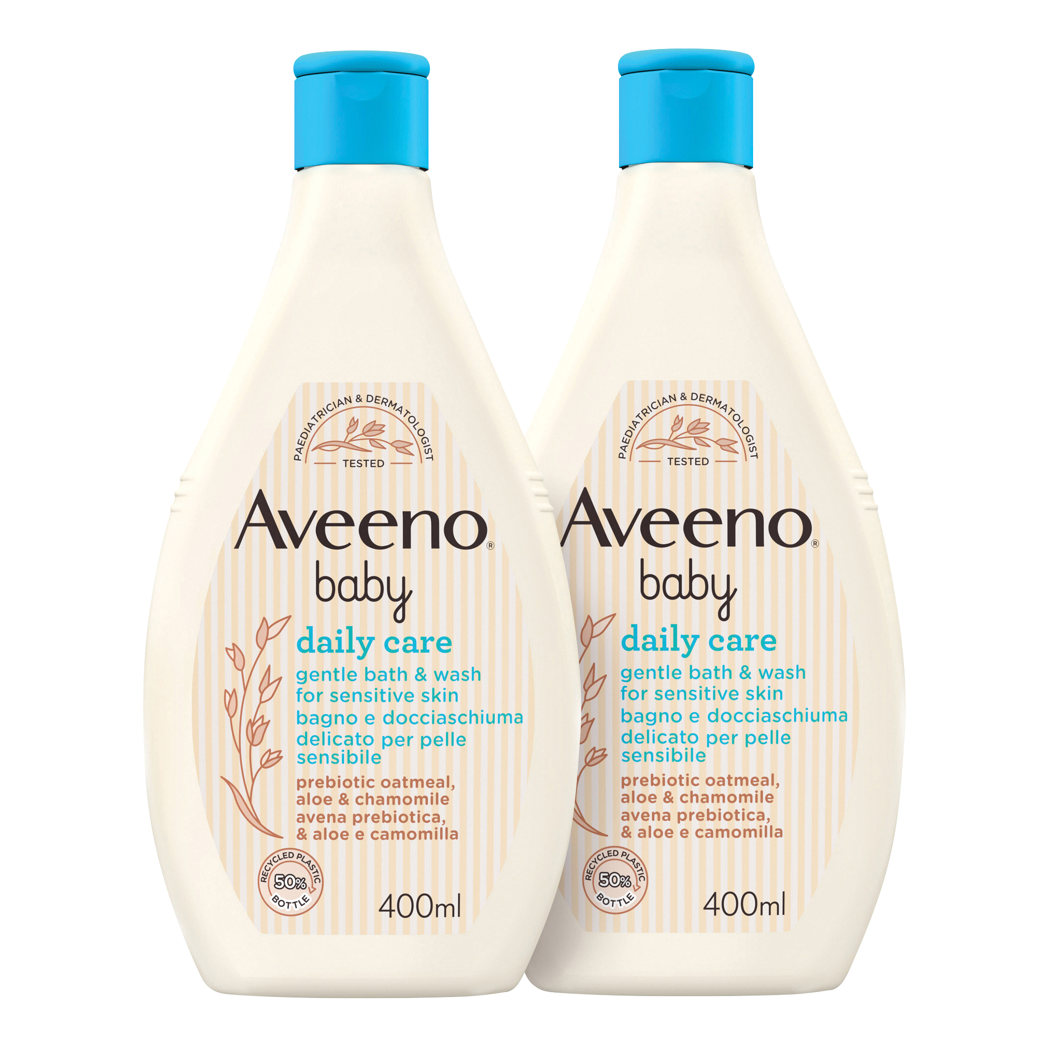Aveeno Baby Fluid Detergente Corpo Bundle 2 x 400 ml