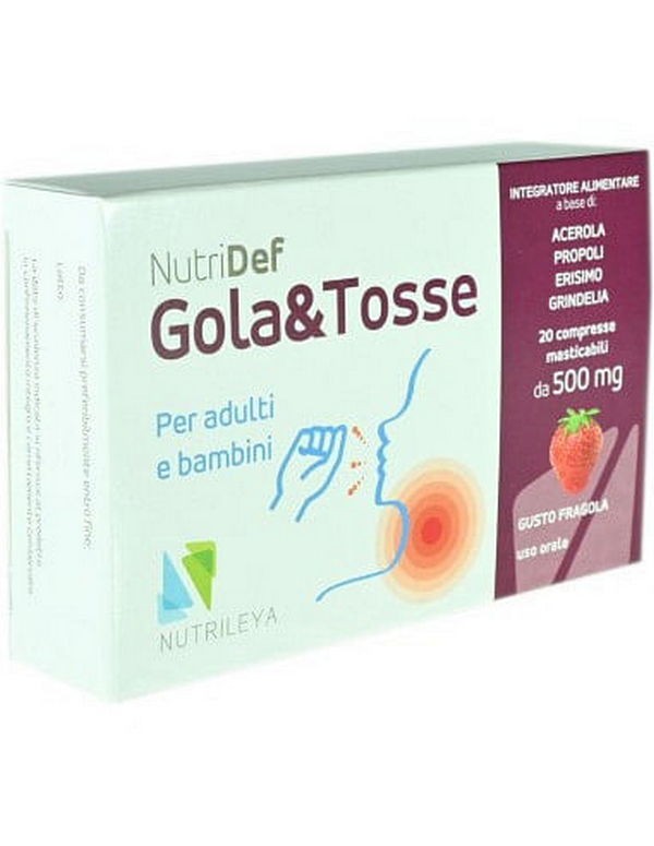 Nutridef gola amp tosse 20 compresse