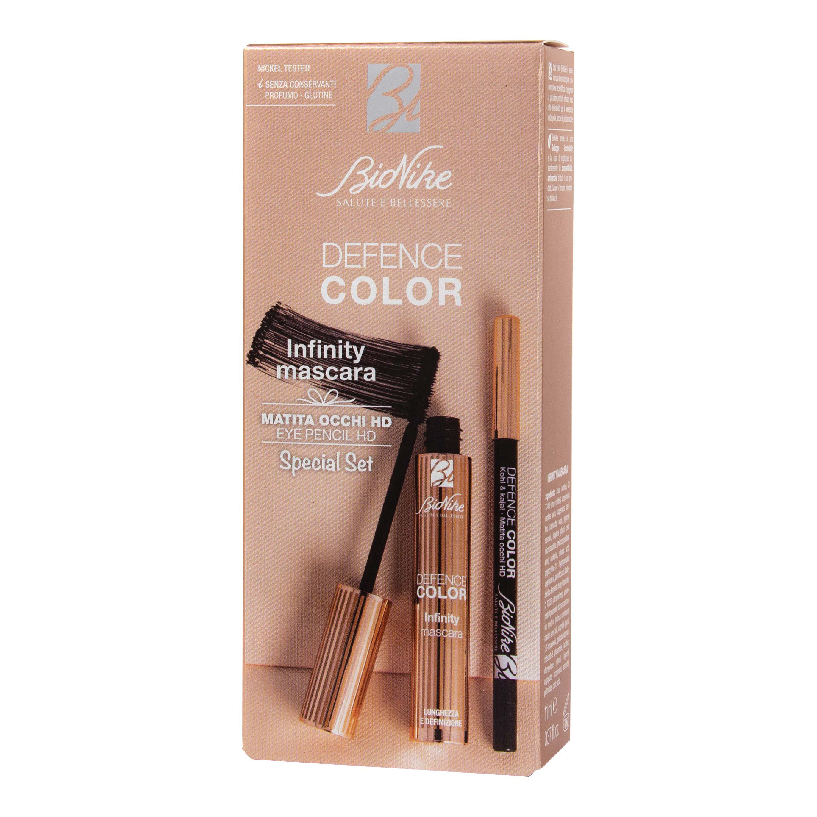 Defence color special set occhi infinity mascara + matita hd301