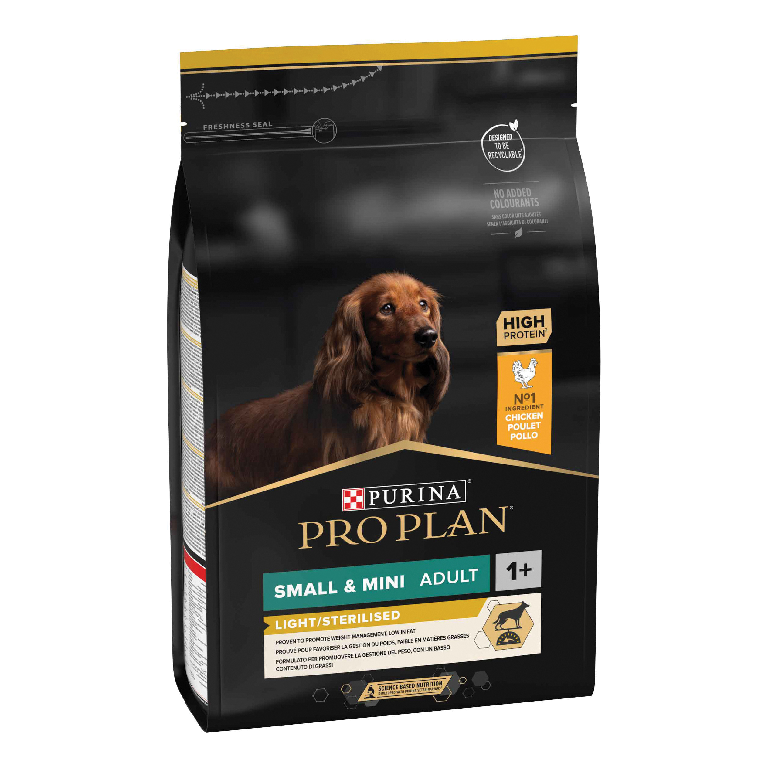 Pro plan dd small&amp;mini adult light sterilised pollo 3 kg
