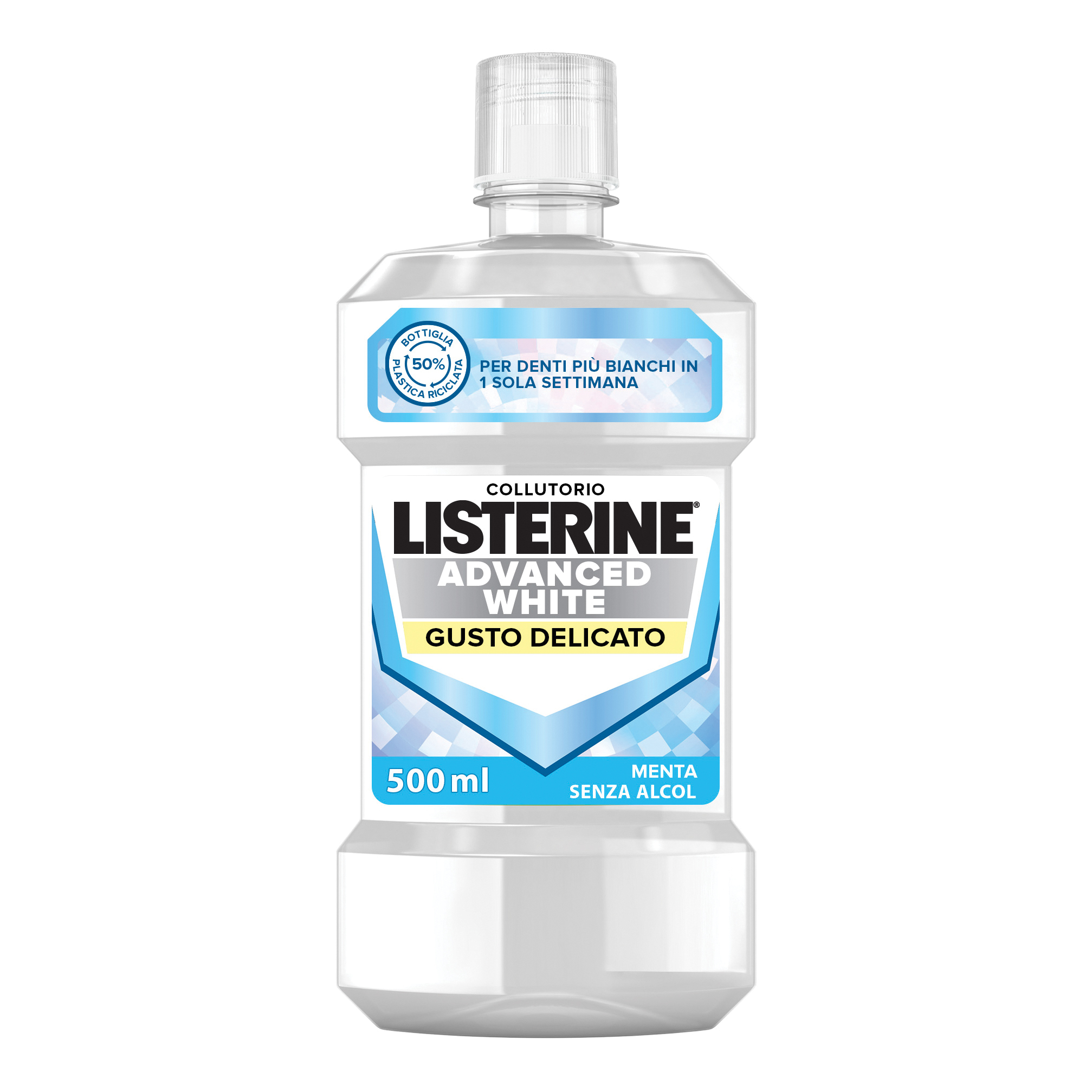 Listerine Advanced White Gusto Delicato 500 ml