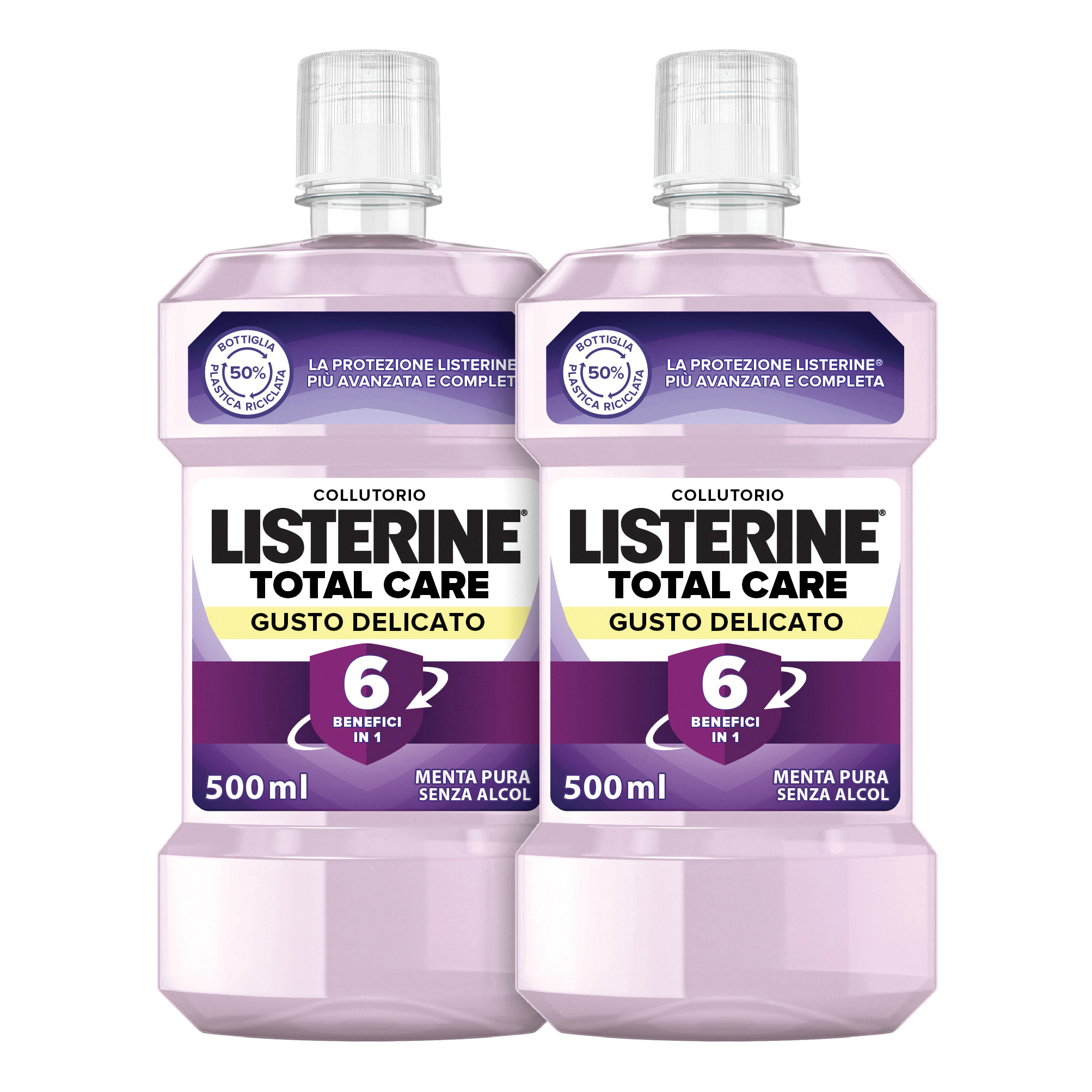 Listerine total care gusto delicato bundle 2 x 500 ml