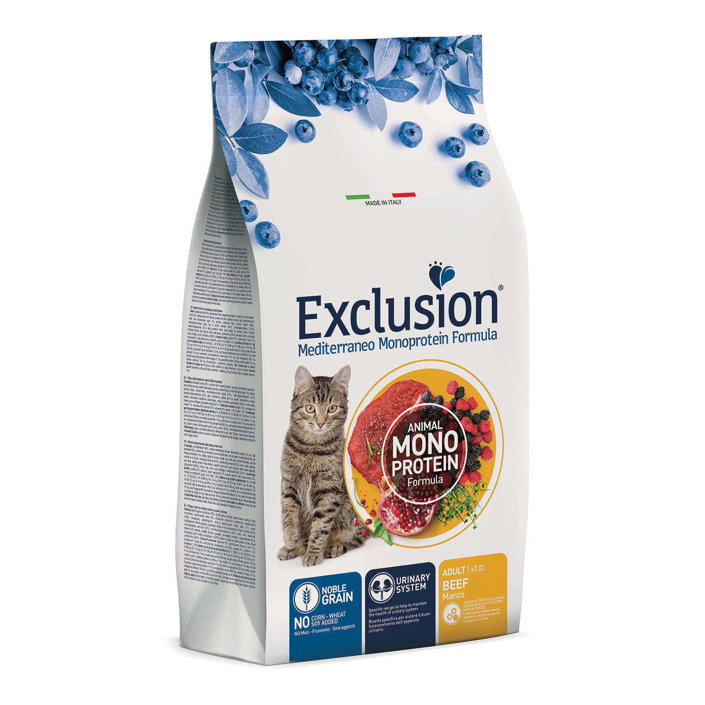 Exclusion Gatto Mediterraneo Adulto Manzo 1,5 Kg