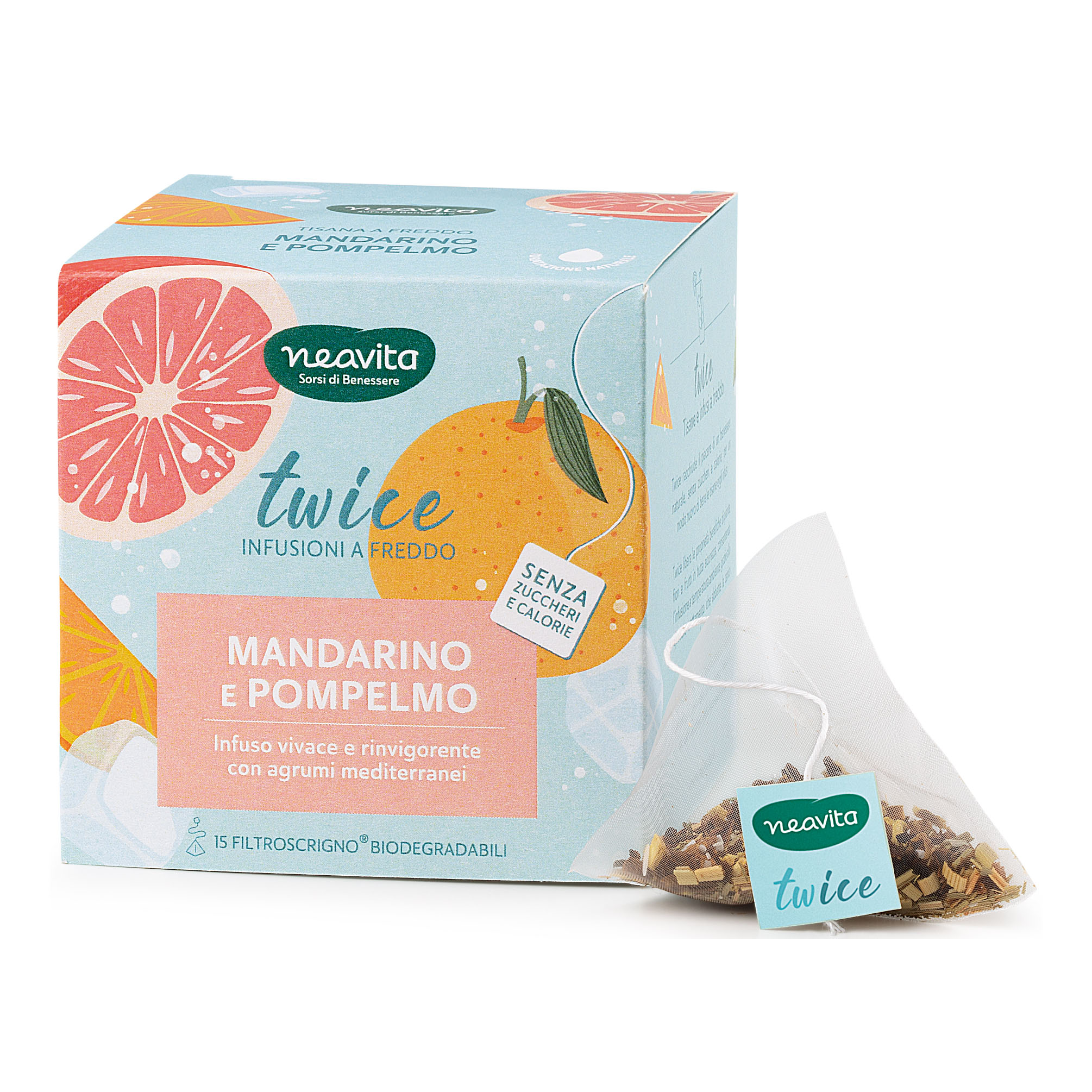 Neavita filtroscrigno infuso twice mandarino e pompelmo 15 filtri