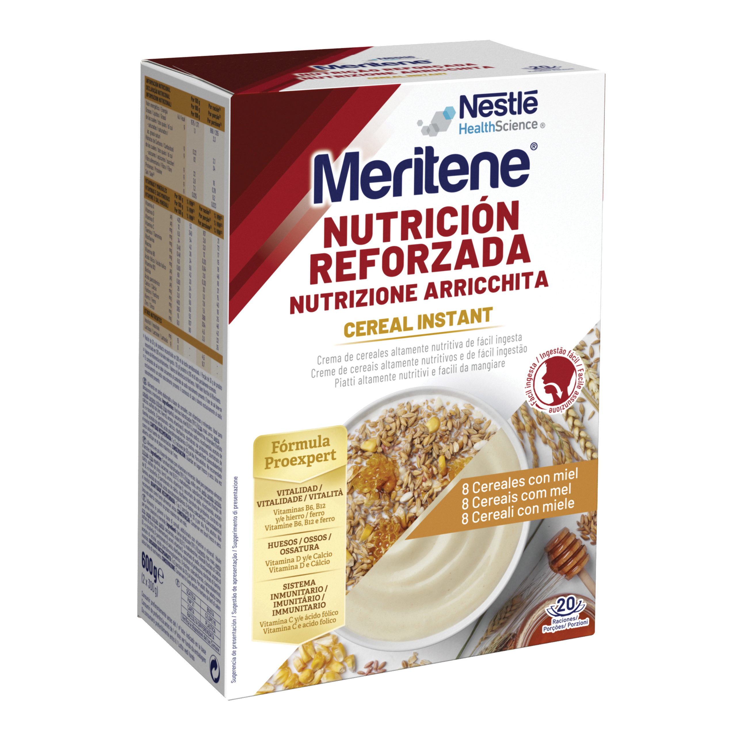 Meritene Cereal Instant 8 Cereali E Miele 2X300 G