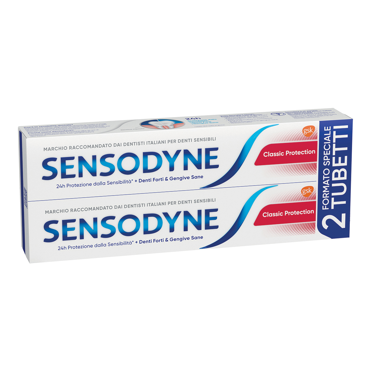Sensodyne classico protection 2 x 75 ml