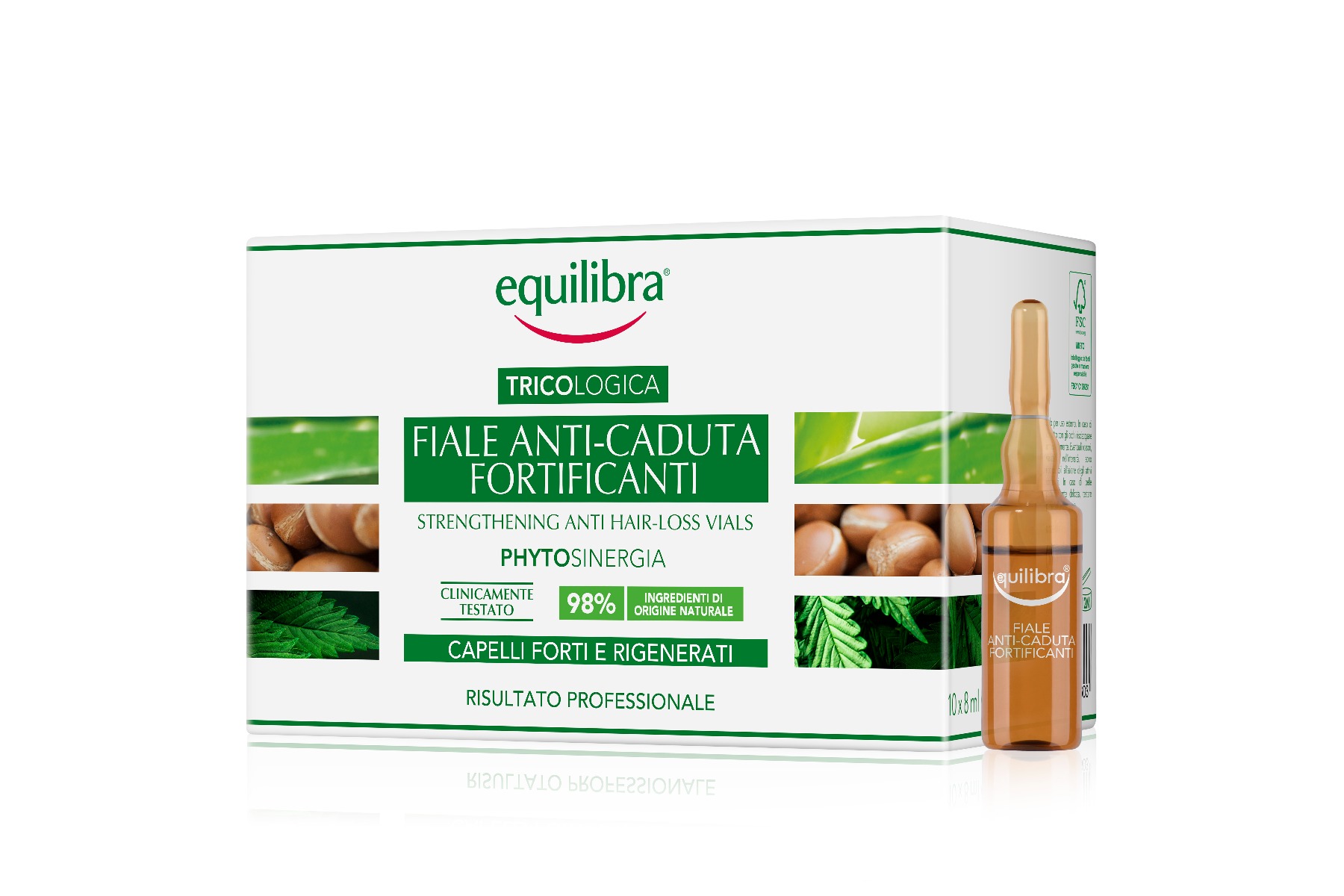 Equilibra Tricologica Fiale Anti-Caduta Fortificanti 10 Fiale 8 Ml