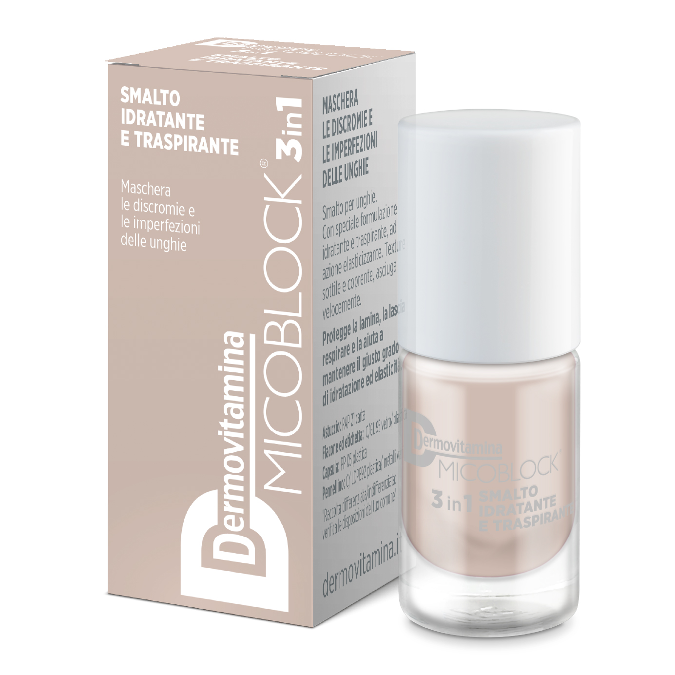 Dermovitamina Micoblock 3 in 1 Smalto Beige 5 ml