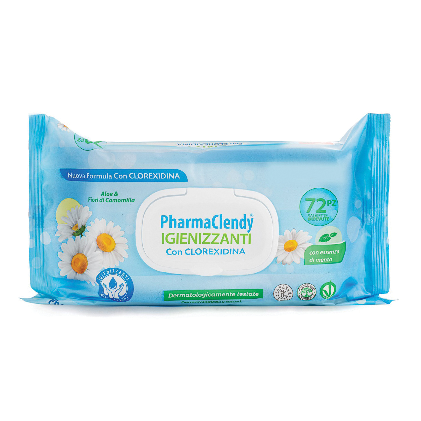 Salviette imbevute pharmaclendy 72 pezzi