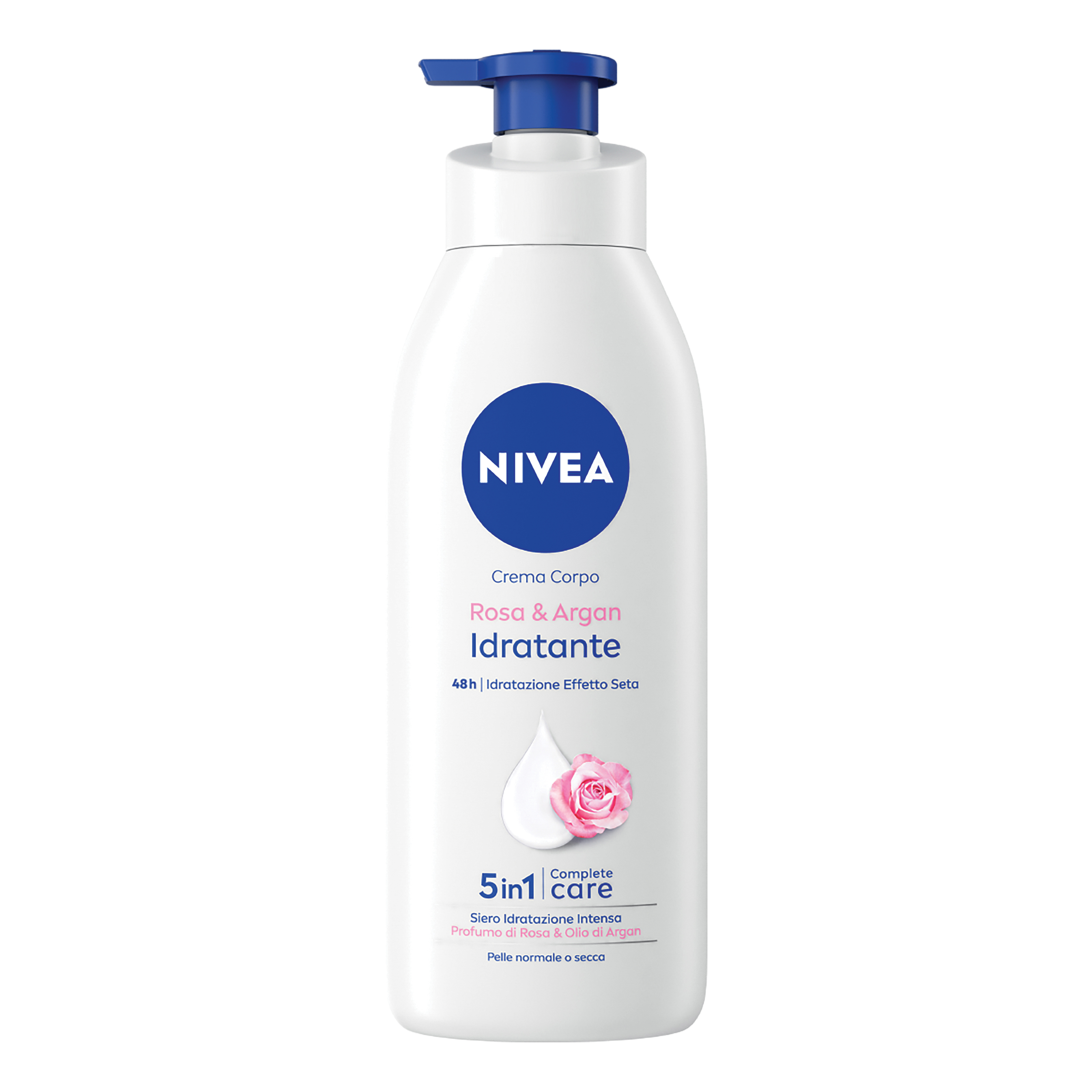 Nivea body rosa &amp; olio argan idratante corpo 500 ml