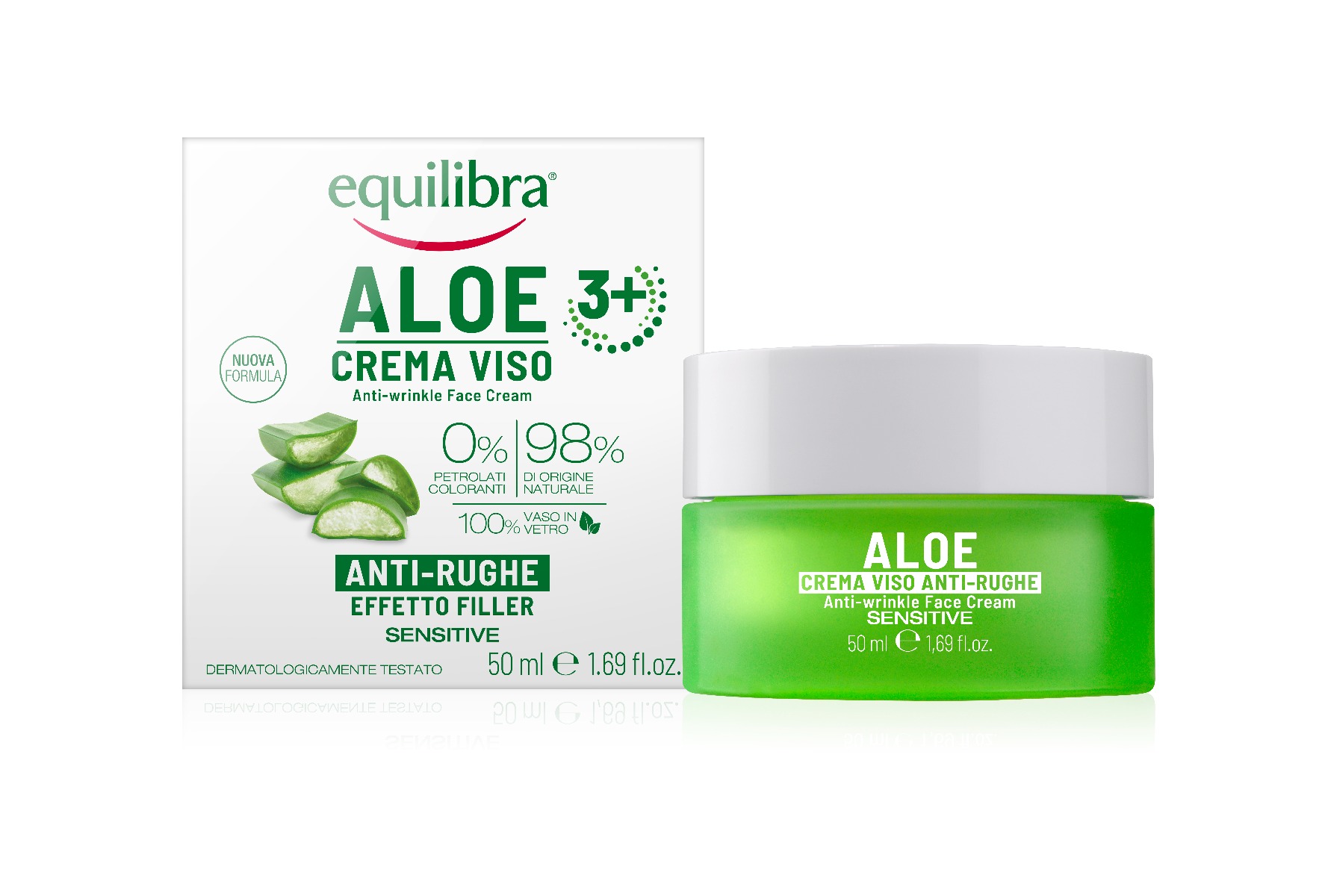 Aloe Crema Viso Anti-Rughe Effetto Filler