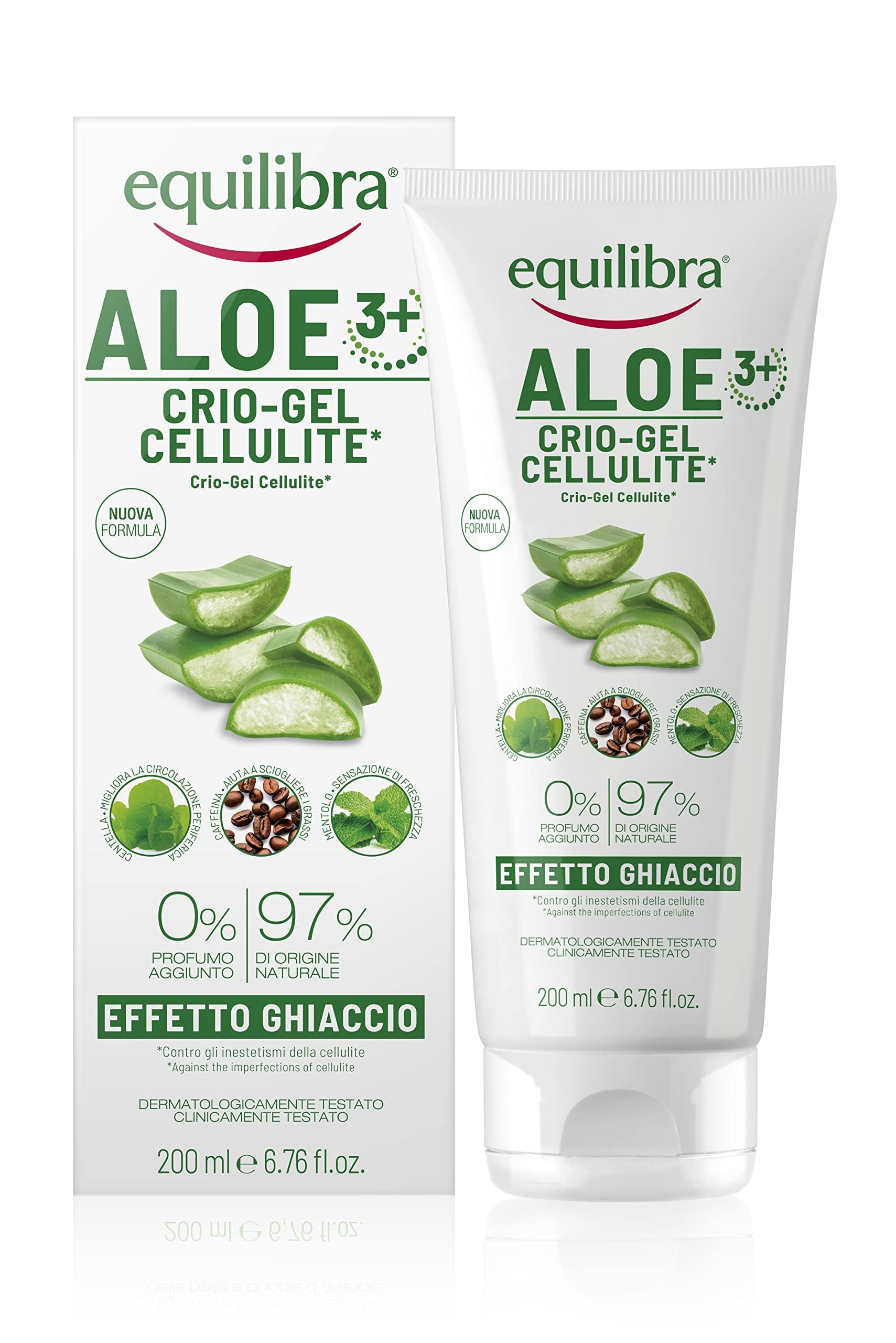 Equilibra Aloe Crio-Gel Cellulite Effetto Ghiaccio Trattamento Anti-Cellulite 200 Ml-image