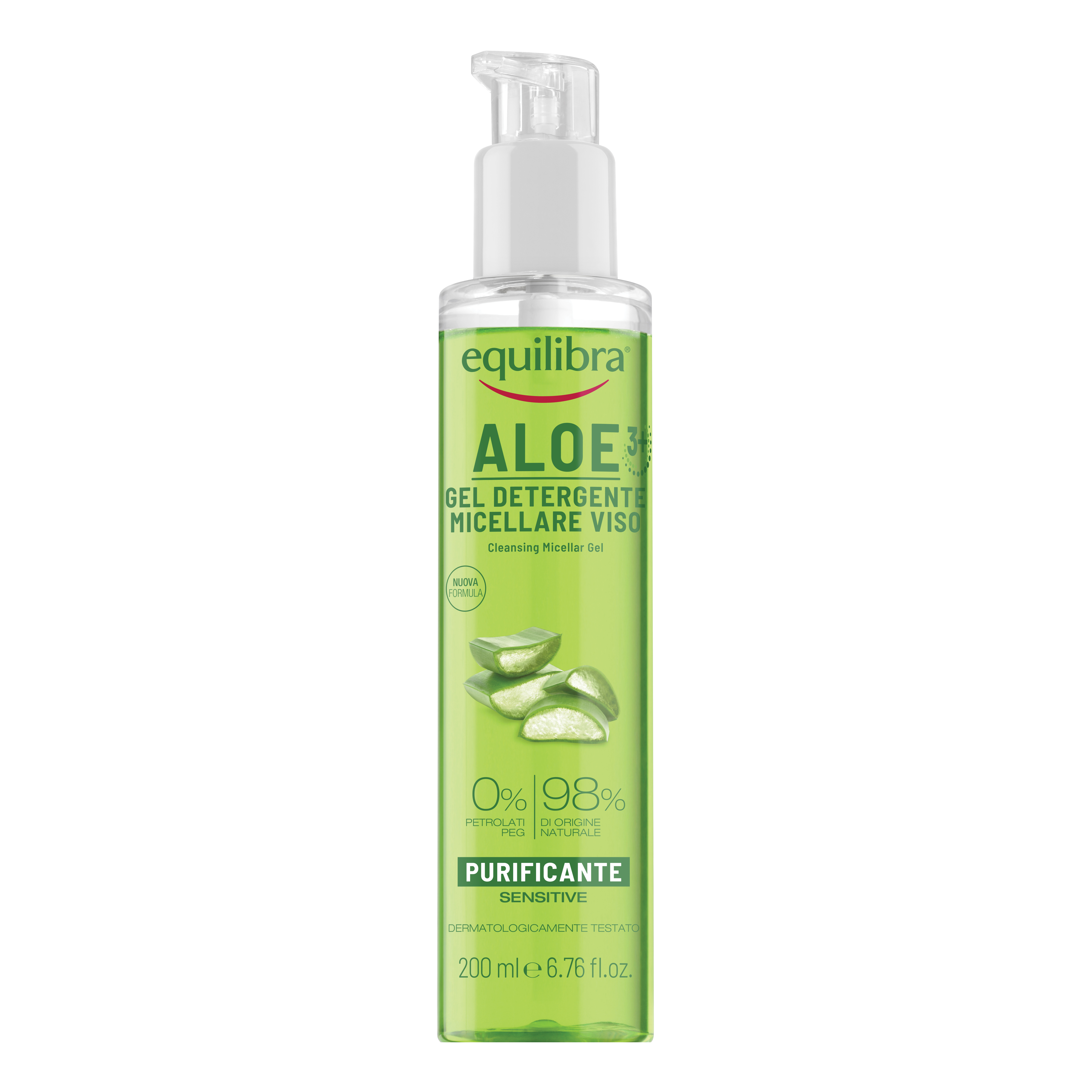 Equilibra aloe gel detergente micellare viso 200 ml