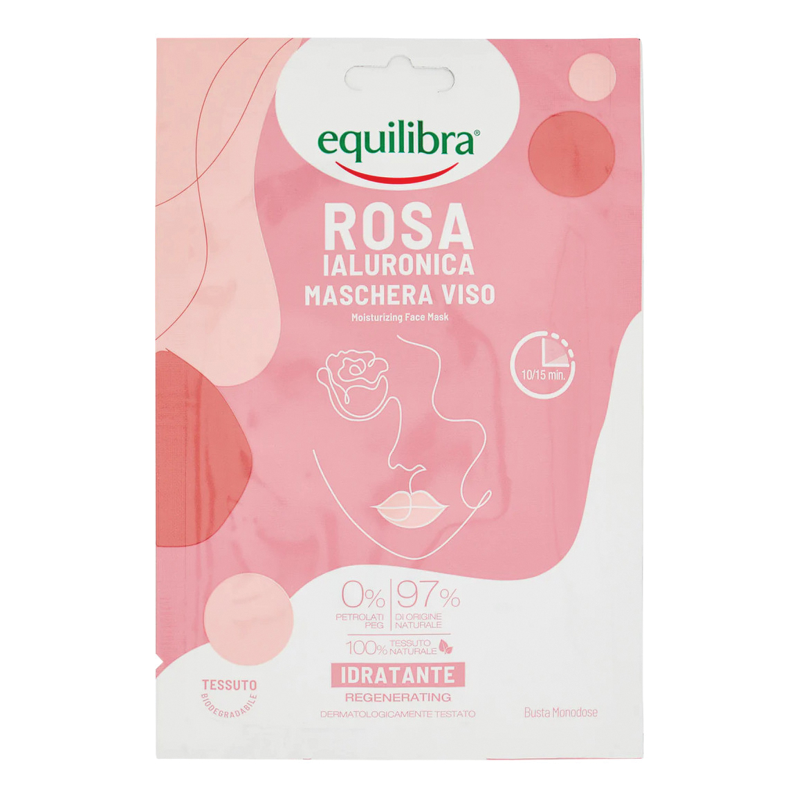 Equilibra Srl Equilibra - Rosa Ialuronica - Maschera Viso Idratante