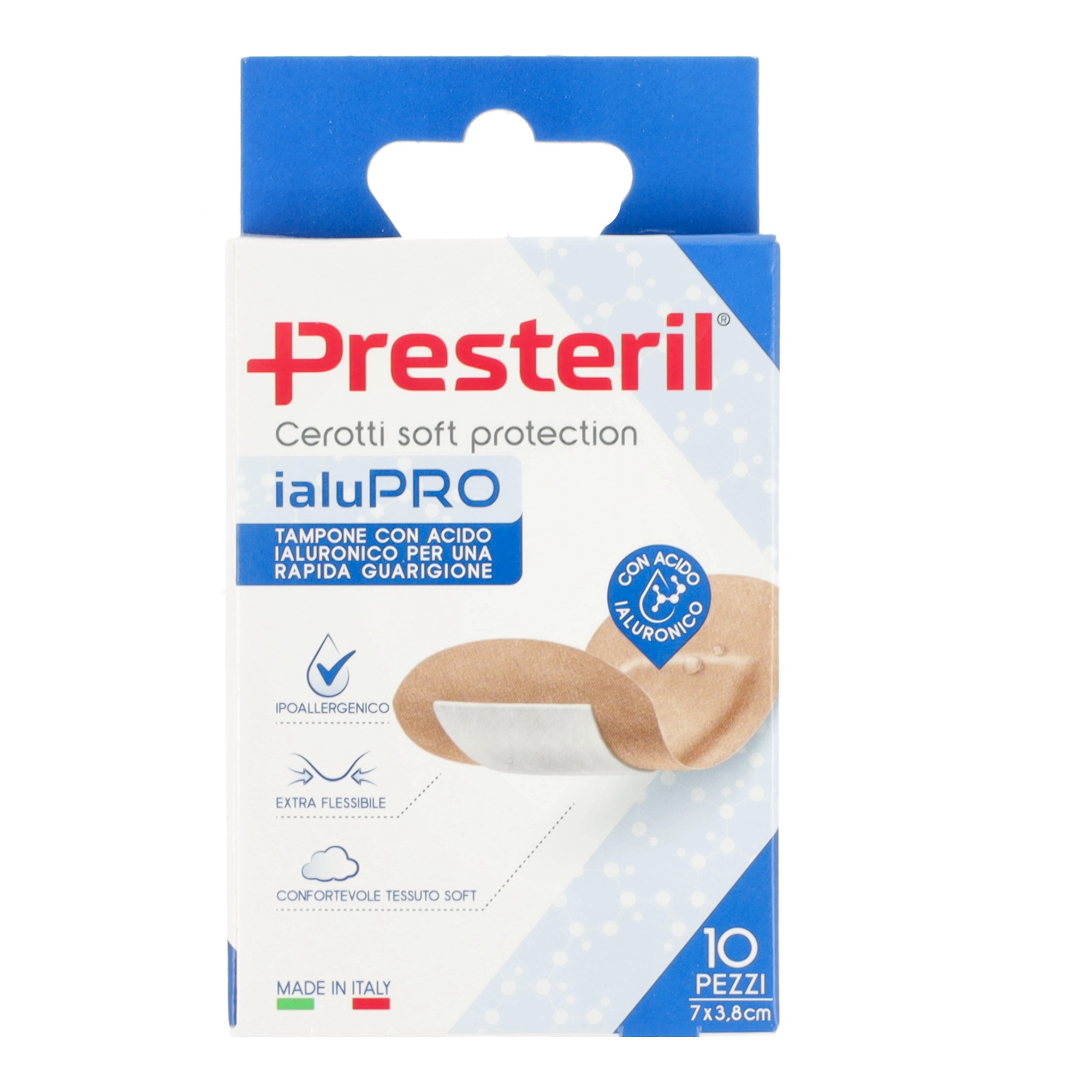 Medipresteril cerotti ialupro soft protection super 7x3,8cm 10 pezzi