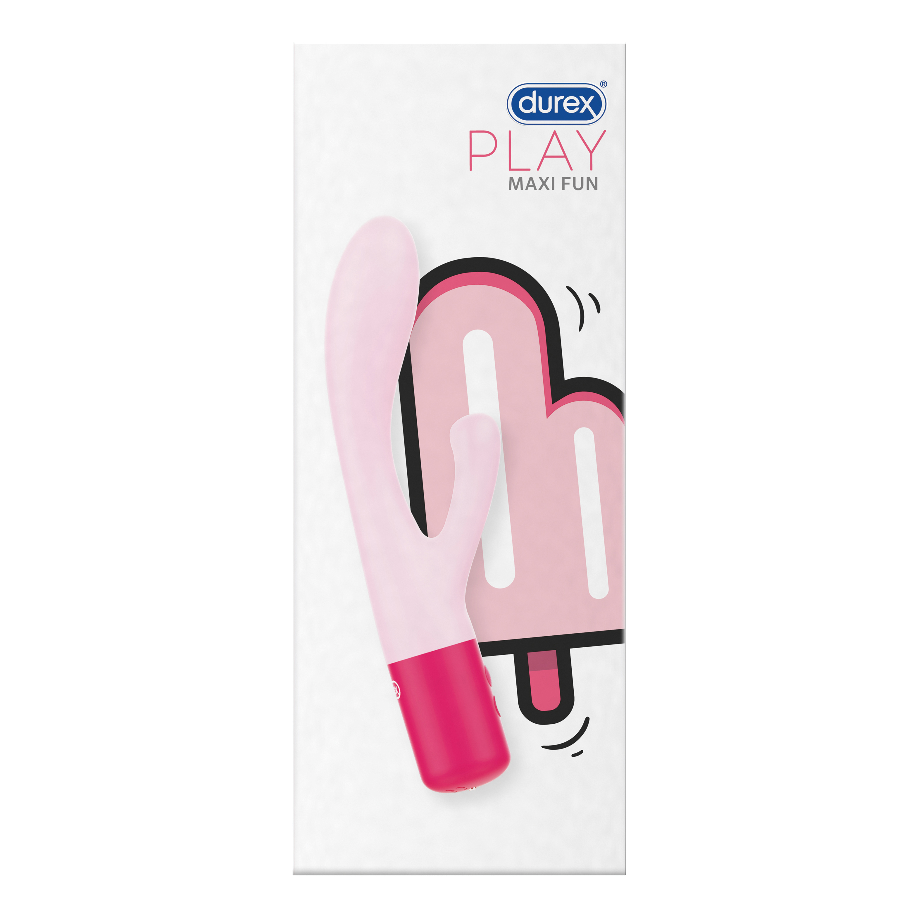 Durex Maxi Fun Dual Head Pink Vibratore Stimolante con Batteria Ricaricabile Pink