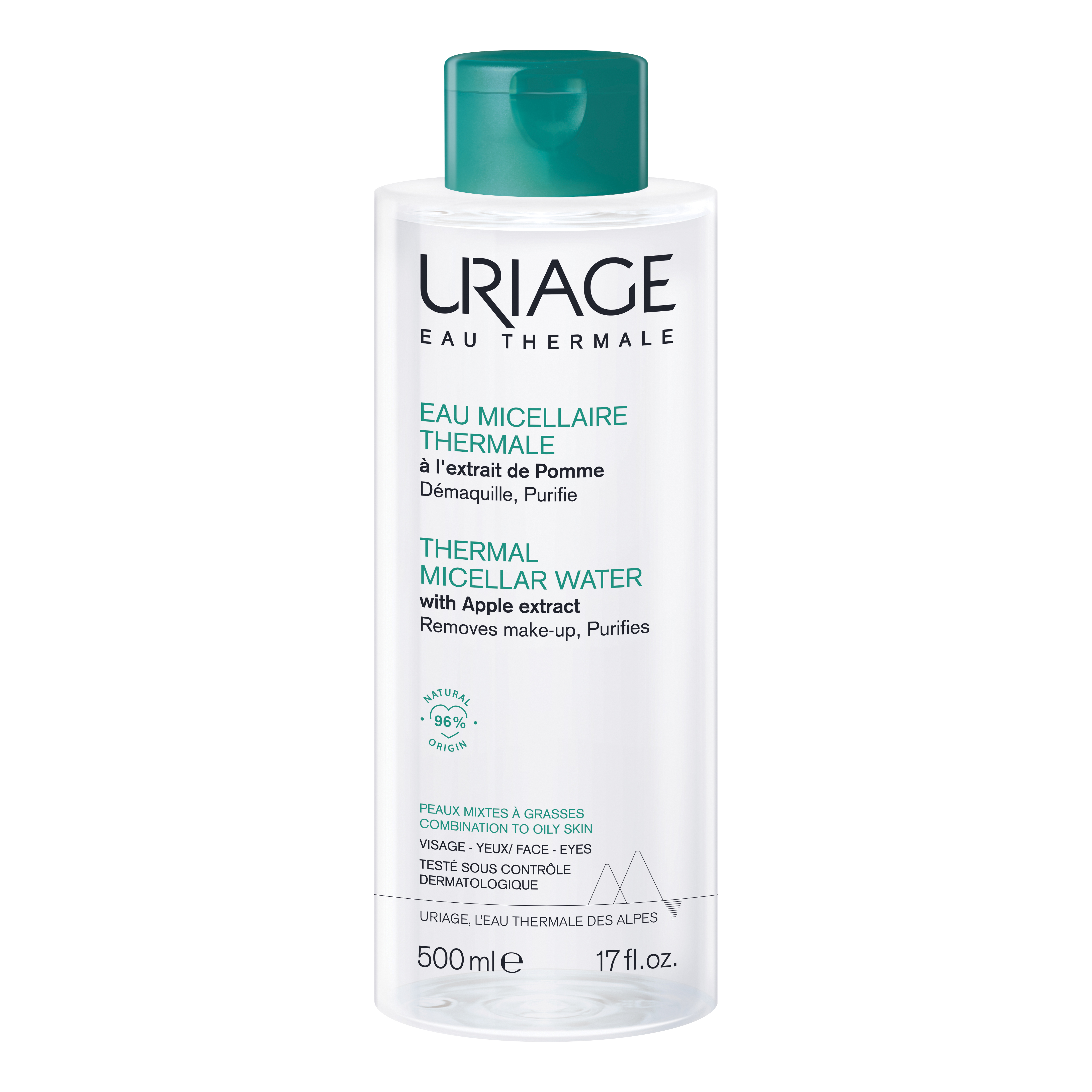 Uriage Acqua Micellare Detergente per Pelle Grassa 500 ml
