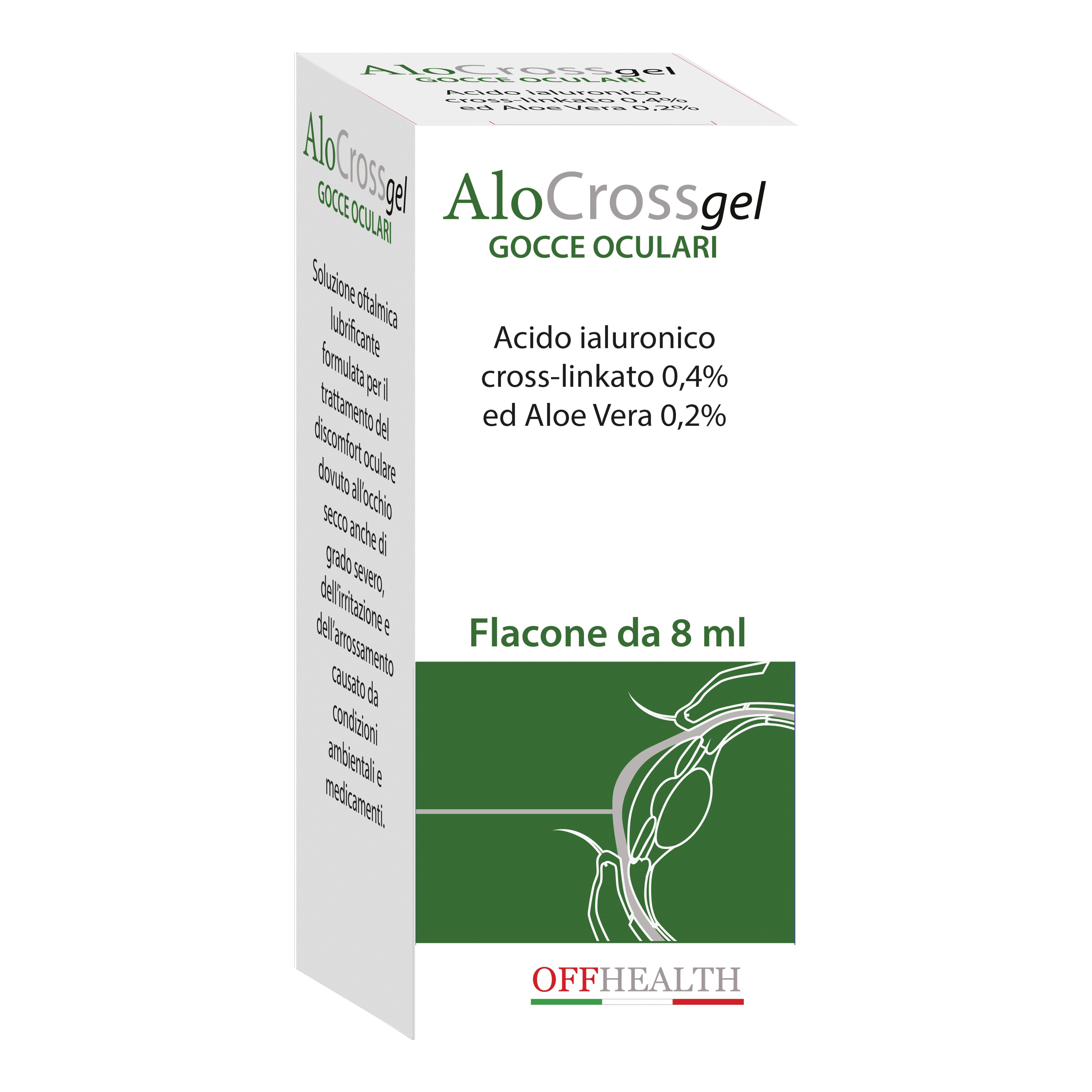 Alocrossgel soluzione oftalmica 8 ml