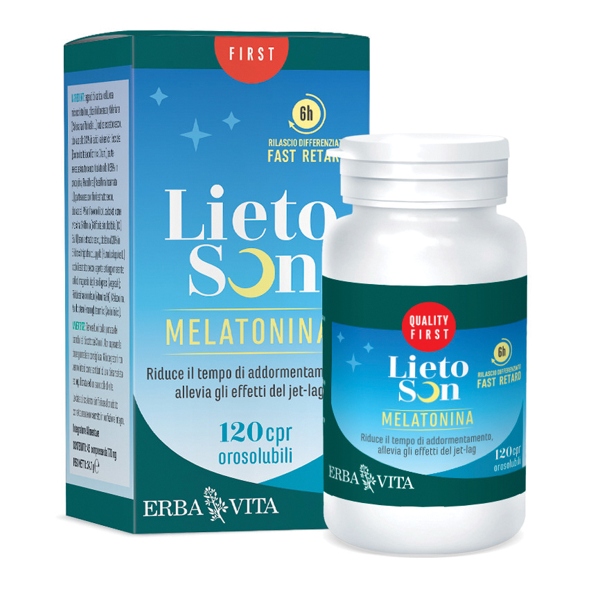 Erba Vita Lietoson Melatonina 120 Compresse