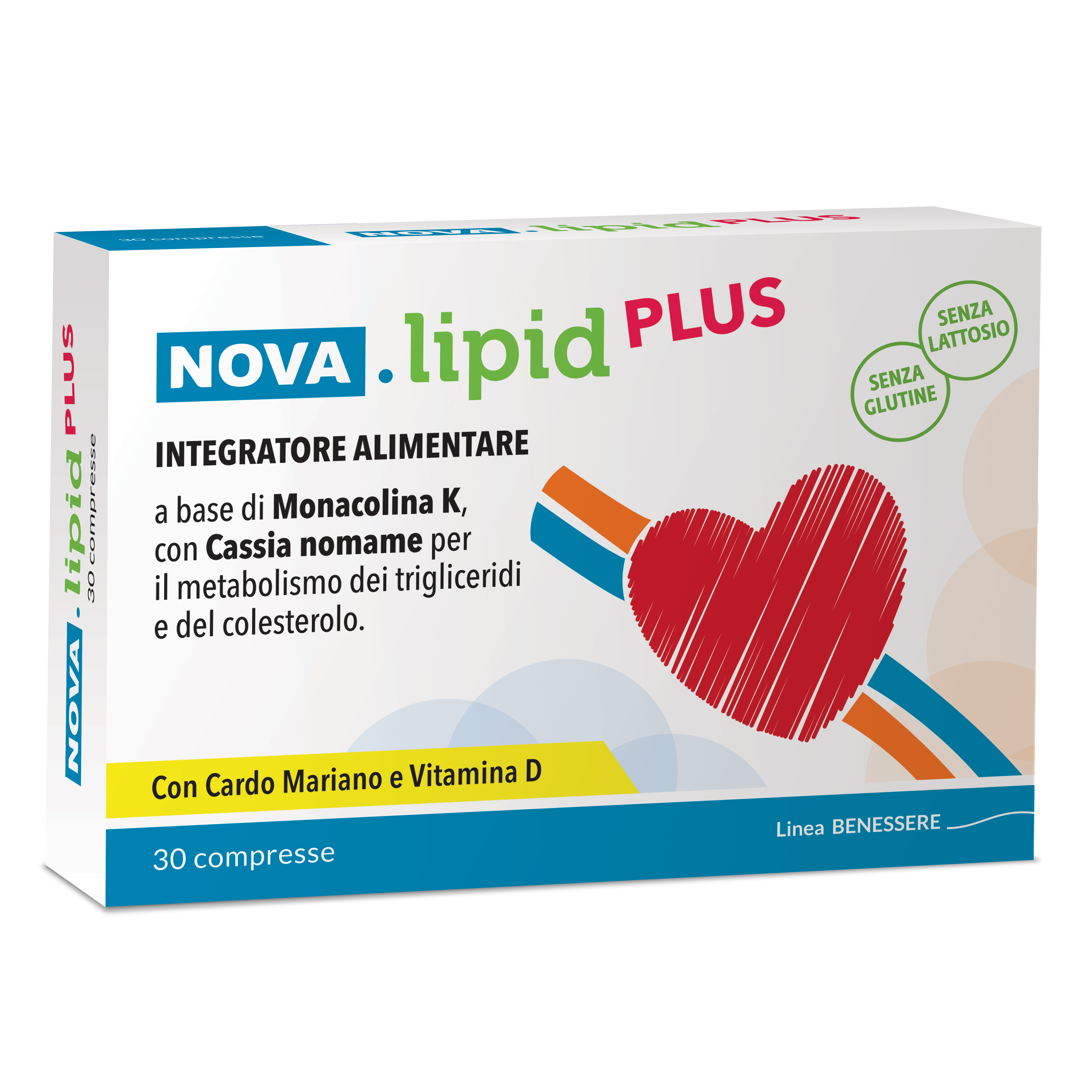 Benessere Nova.Lipid Plus 30 Compresse - Integratore Per Il Colesterolo - Immagine 4