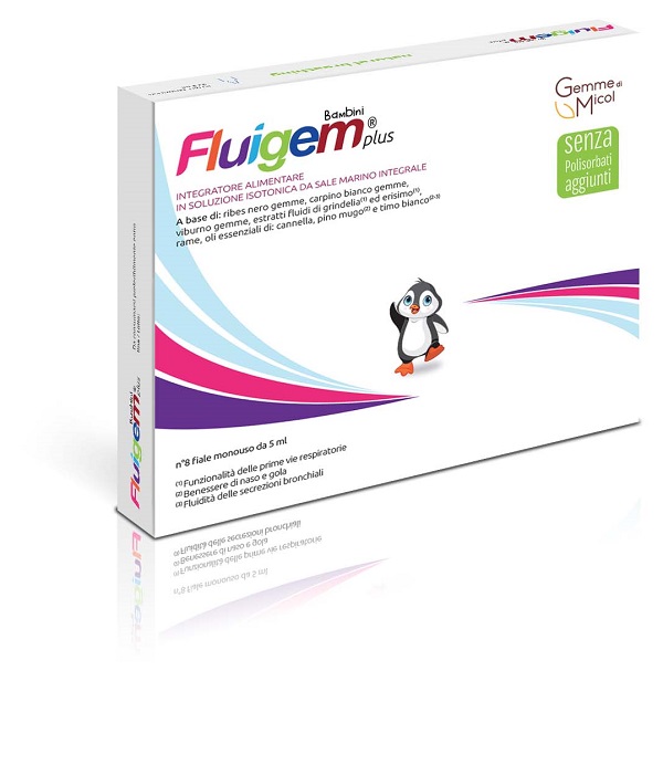 Fluigem plus bambini 8 fiale da 5 ml