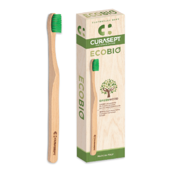 Curasept spazzolino morbido manico in legno