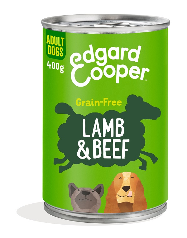 Edgard&amp;cooper dog e adult lamb beef 400 g