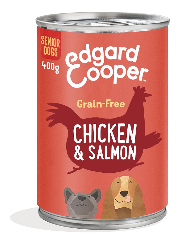 Edgard&amp;cooper dog e senior chicken salmon 400 g