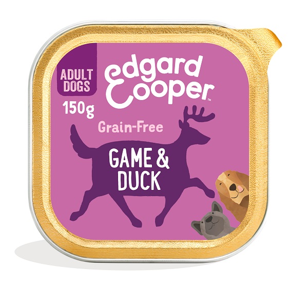 Edgard&amp;cooper dog e adult game duck 150 g