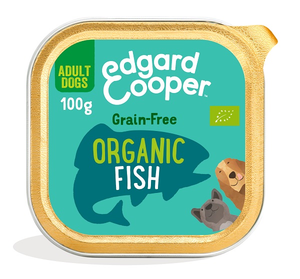 Edgard&amp;cooper dog e adult organic fish 100 g