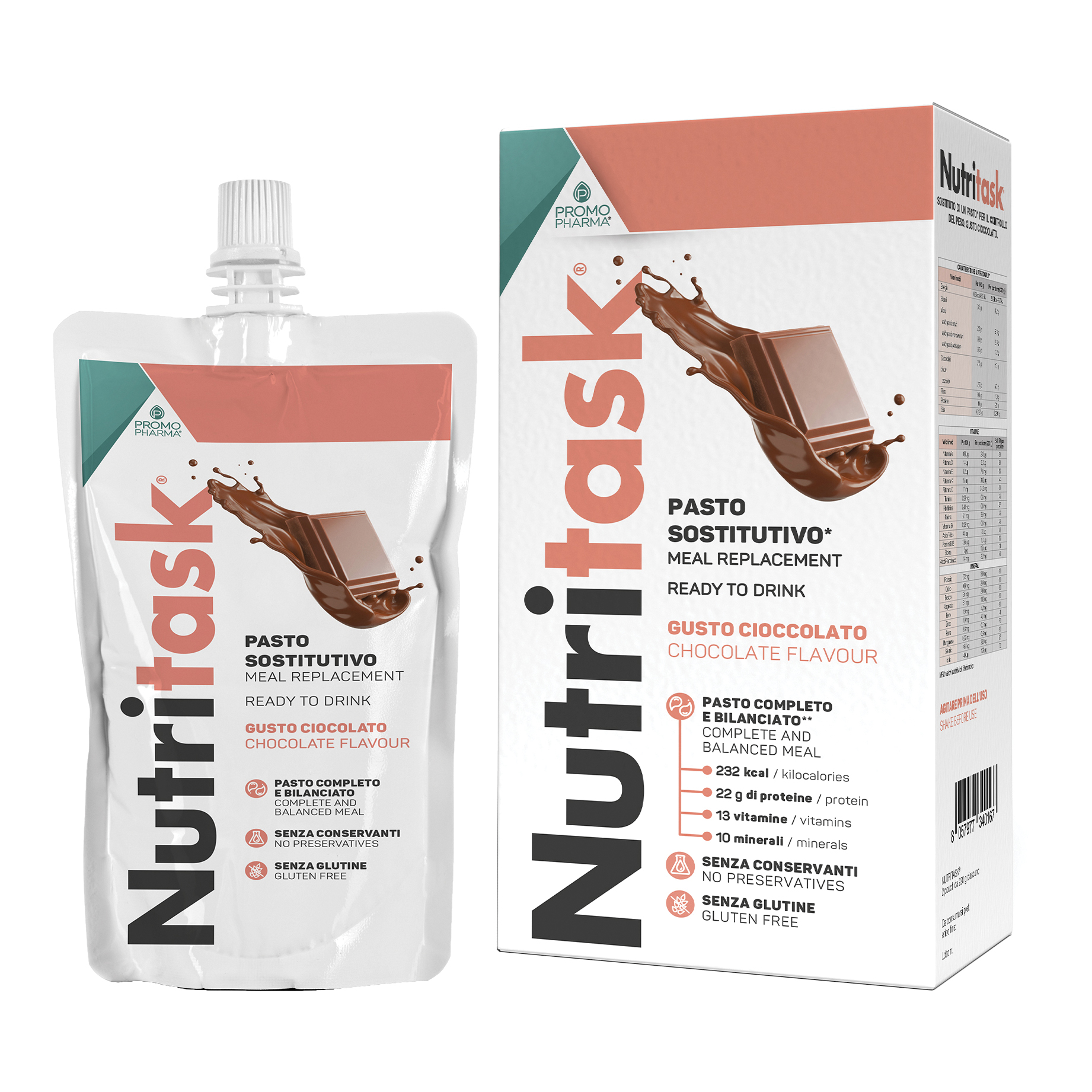 Nutritask cioccolato 440 g