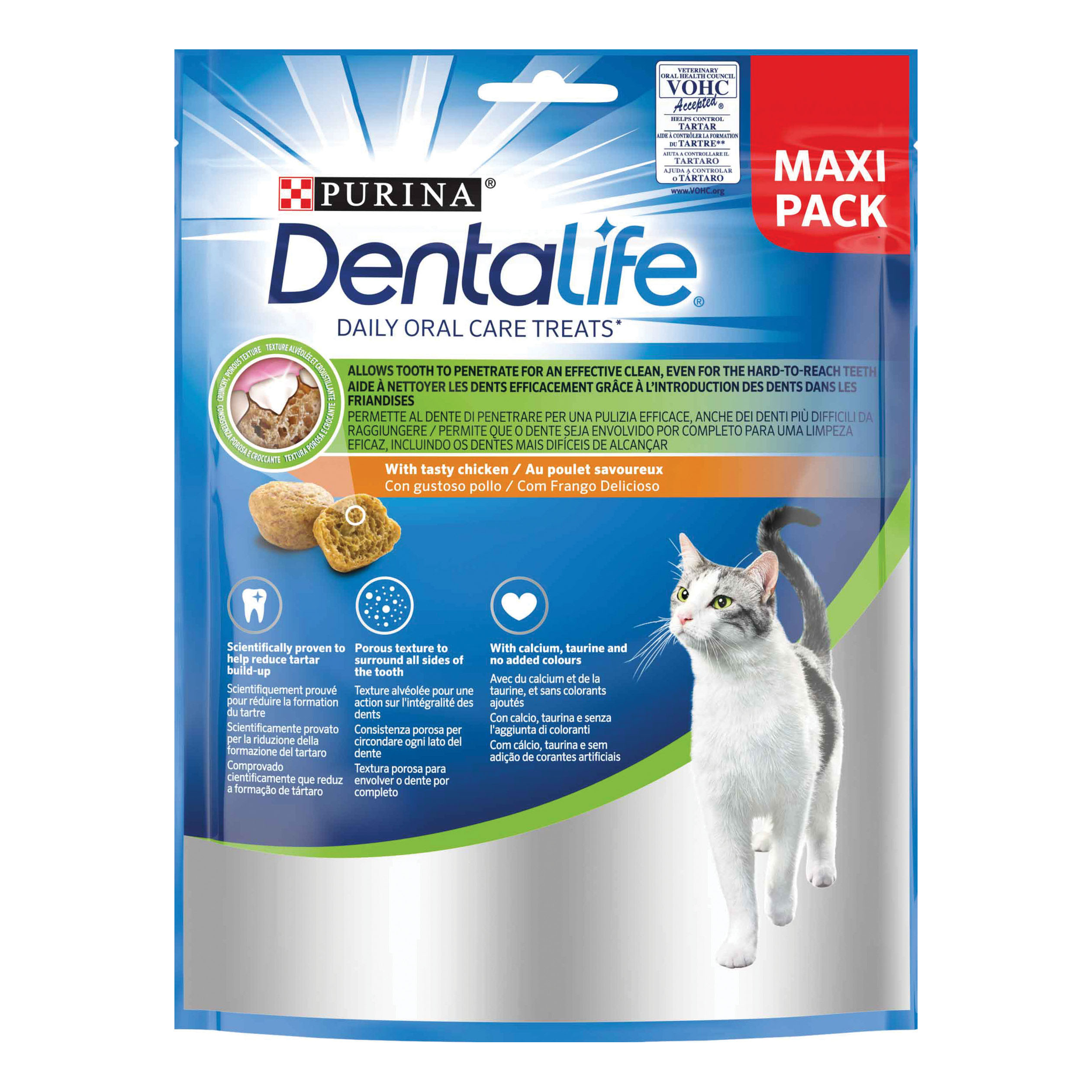 Dentalife cat pollo 140 g