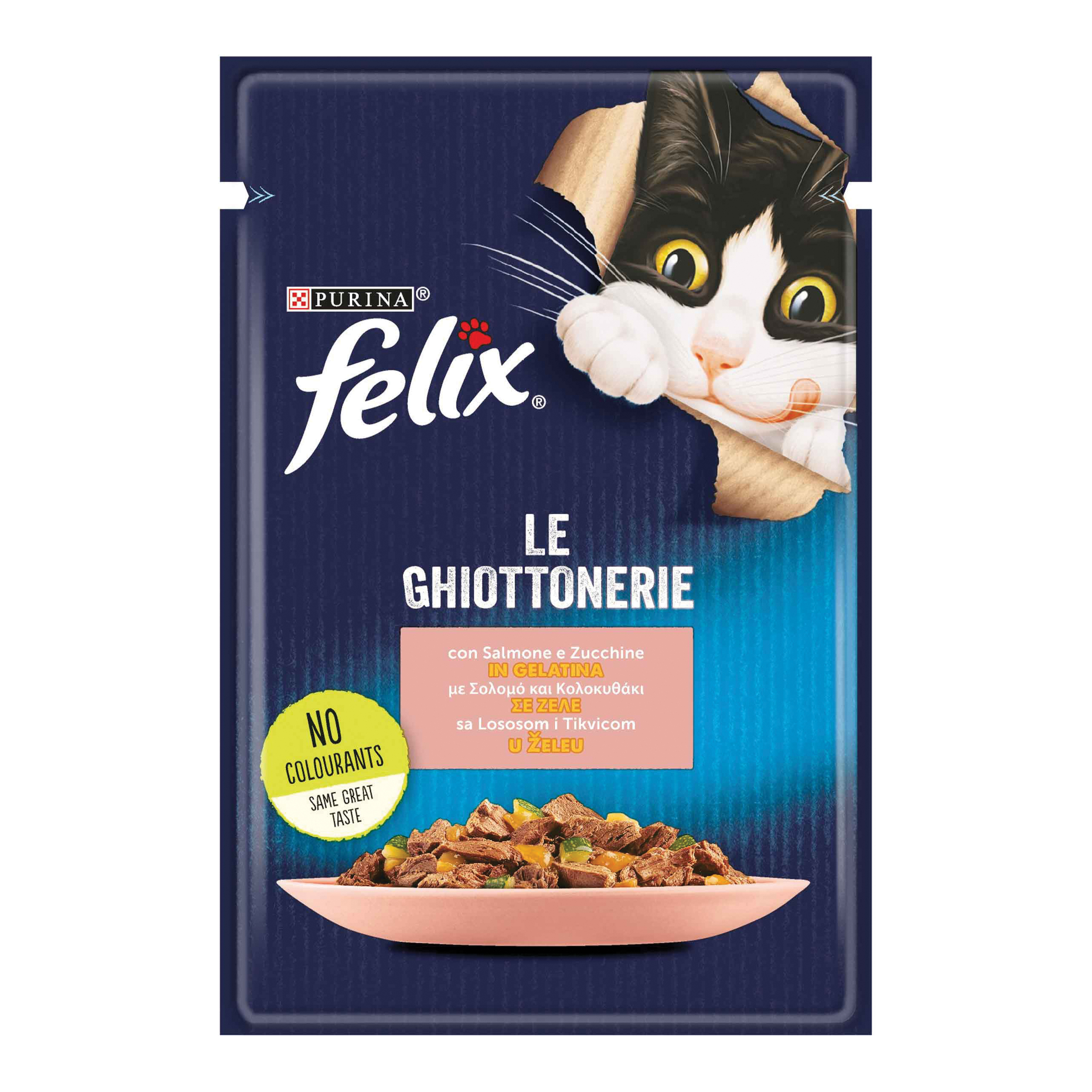Felix le ghiottonerie salmone zucchine in gelatina 85 g