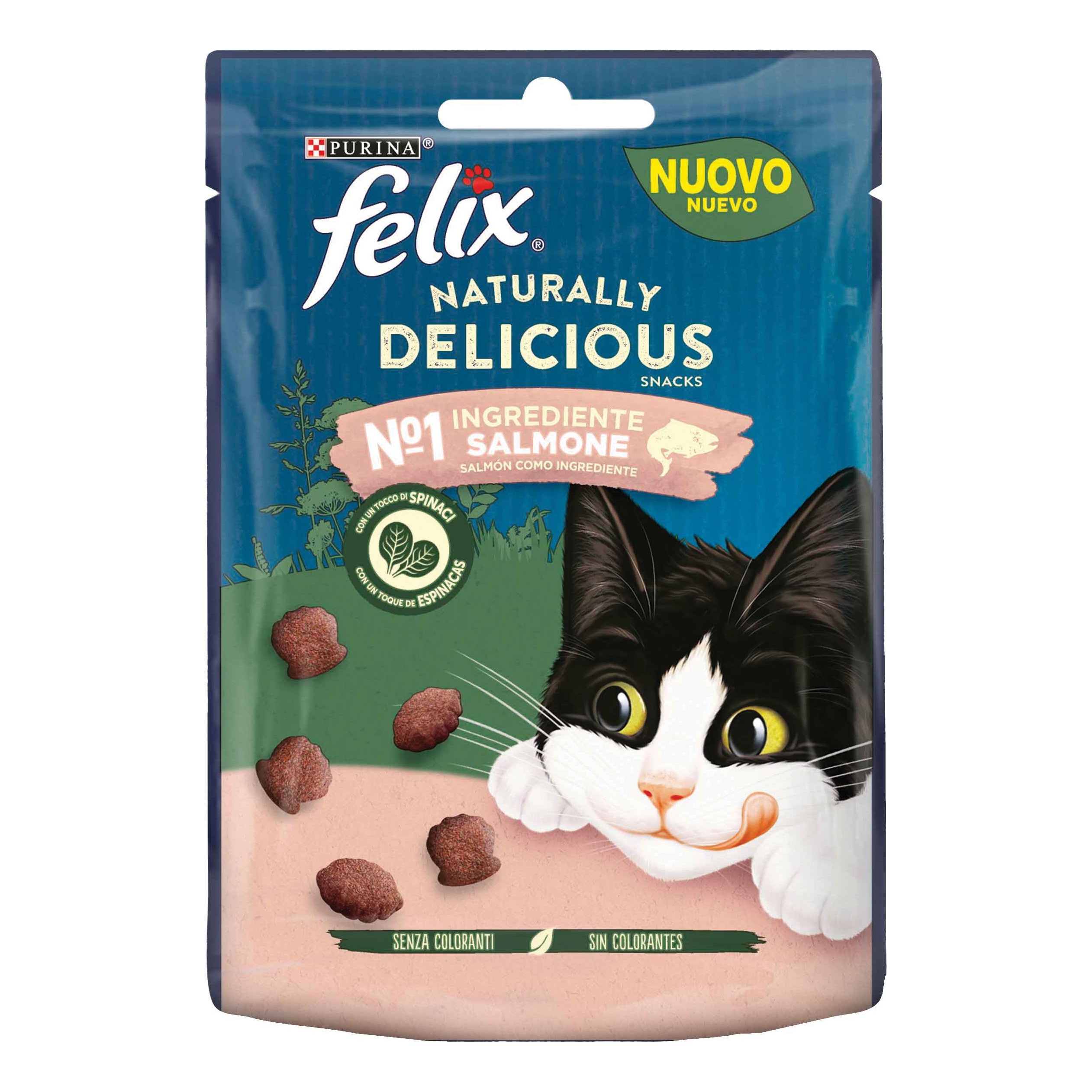 Felix naturally delicious salmone un tocco di spinaci 50 g