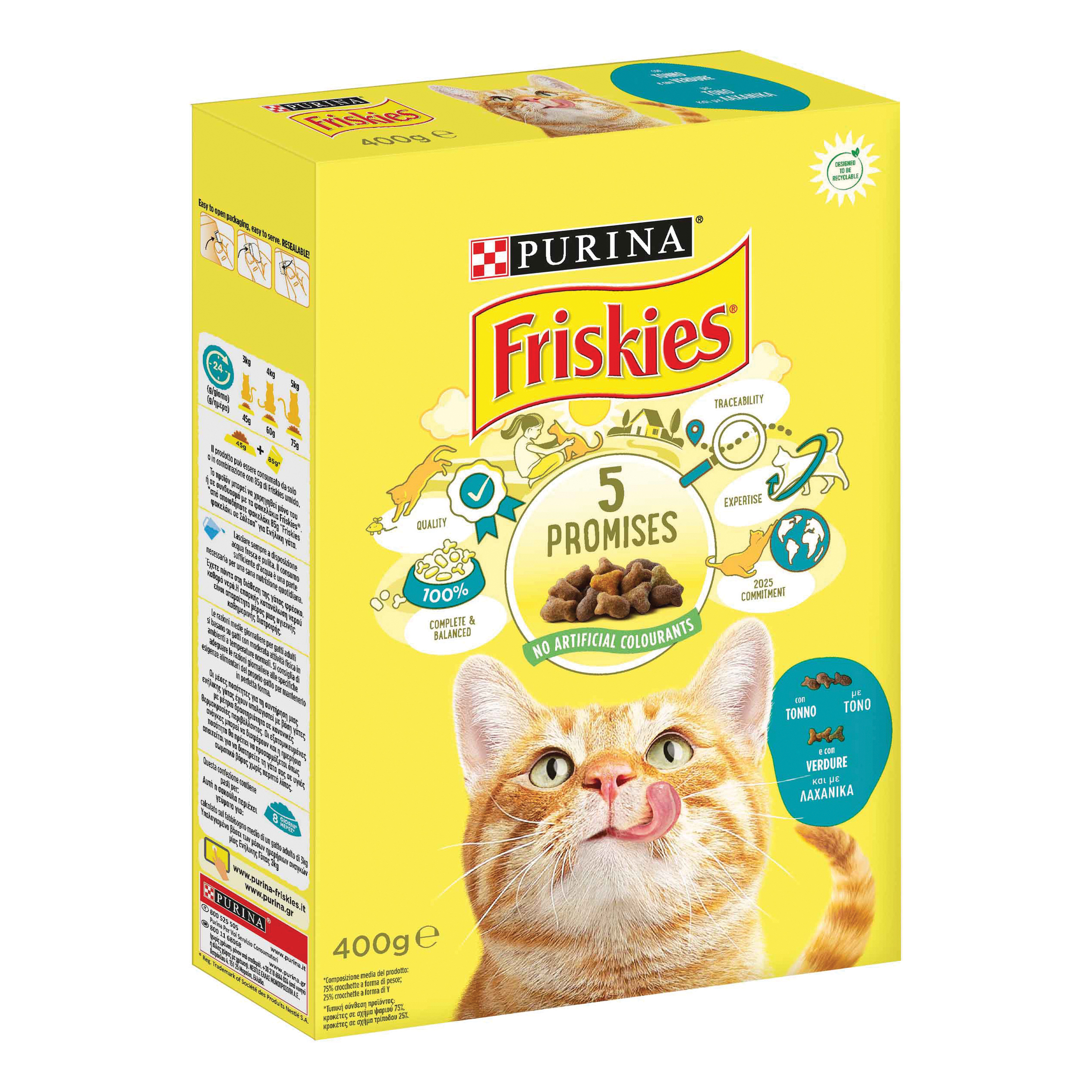Friskies dc vitality adult tonno verdure 20 pezzi 400 g