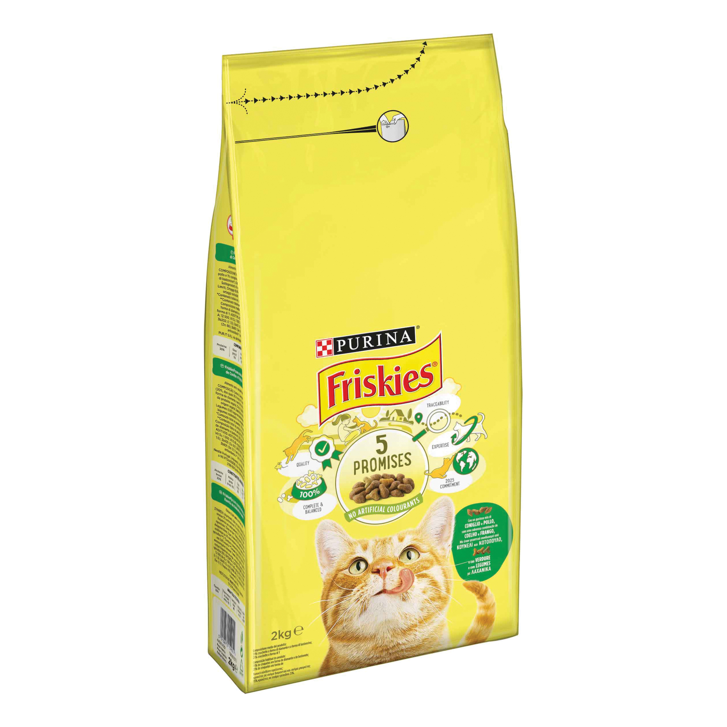 Friskies Dc Vitality+Adult Coniglio Pollo Verdure 2 Kg