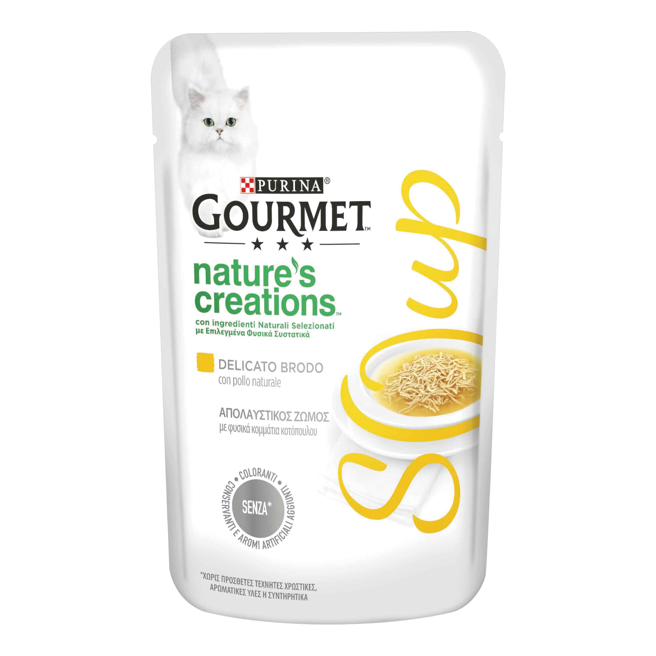 Gourmet nature's creations soup pollo &amp; pesce bianco &amp; verdure 40 g
