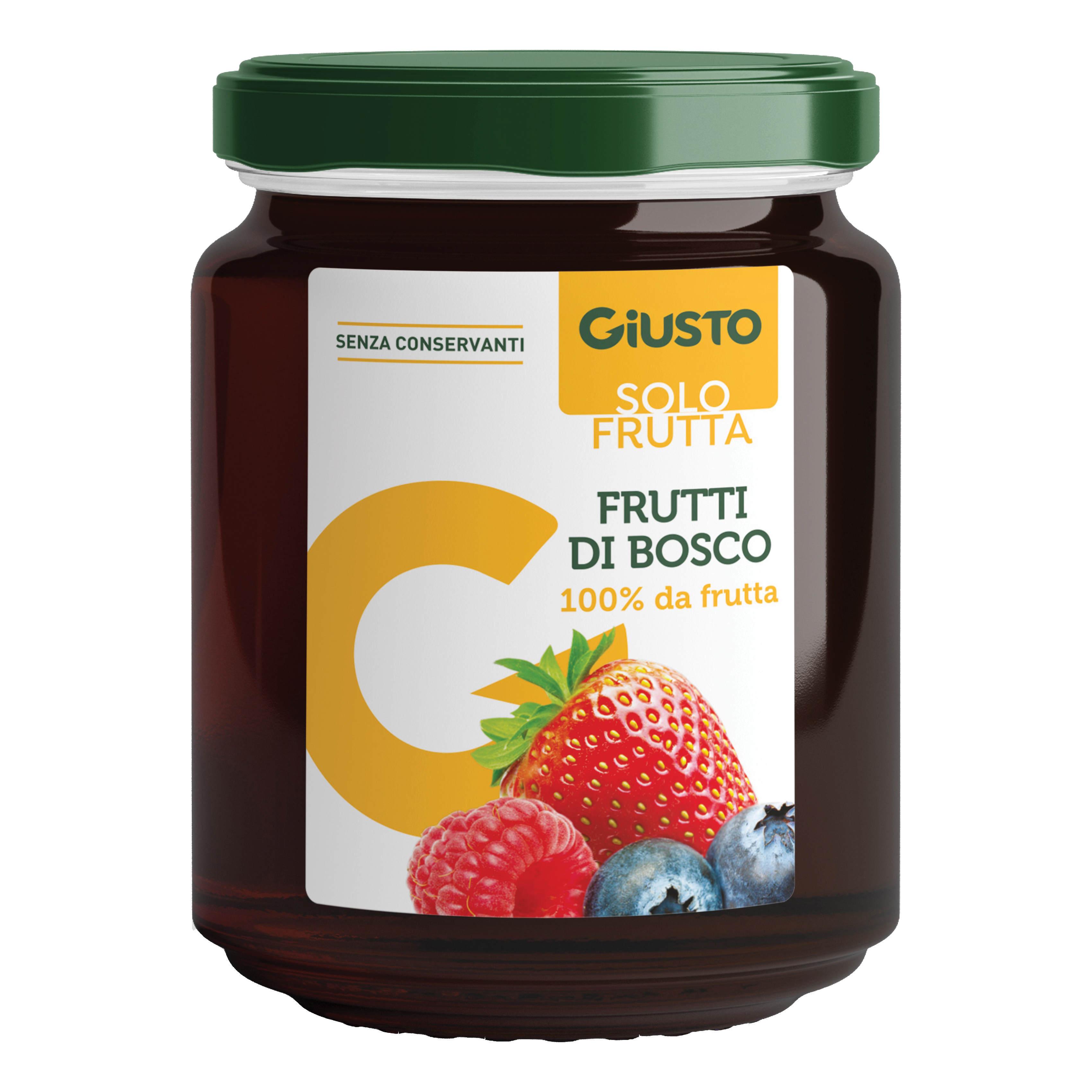 GIUSTO SOLO FRUTTA MARMELLATA FRUTTI ROSSI 284 G