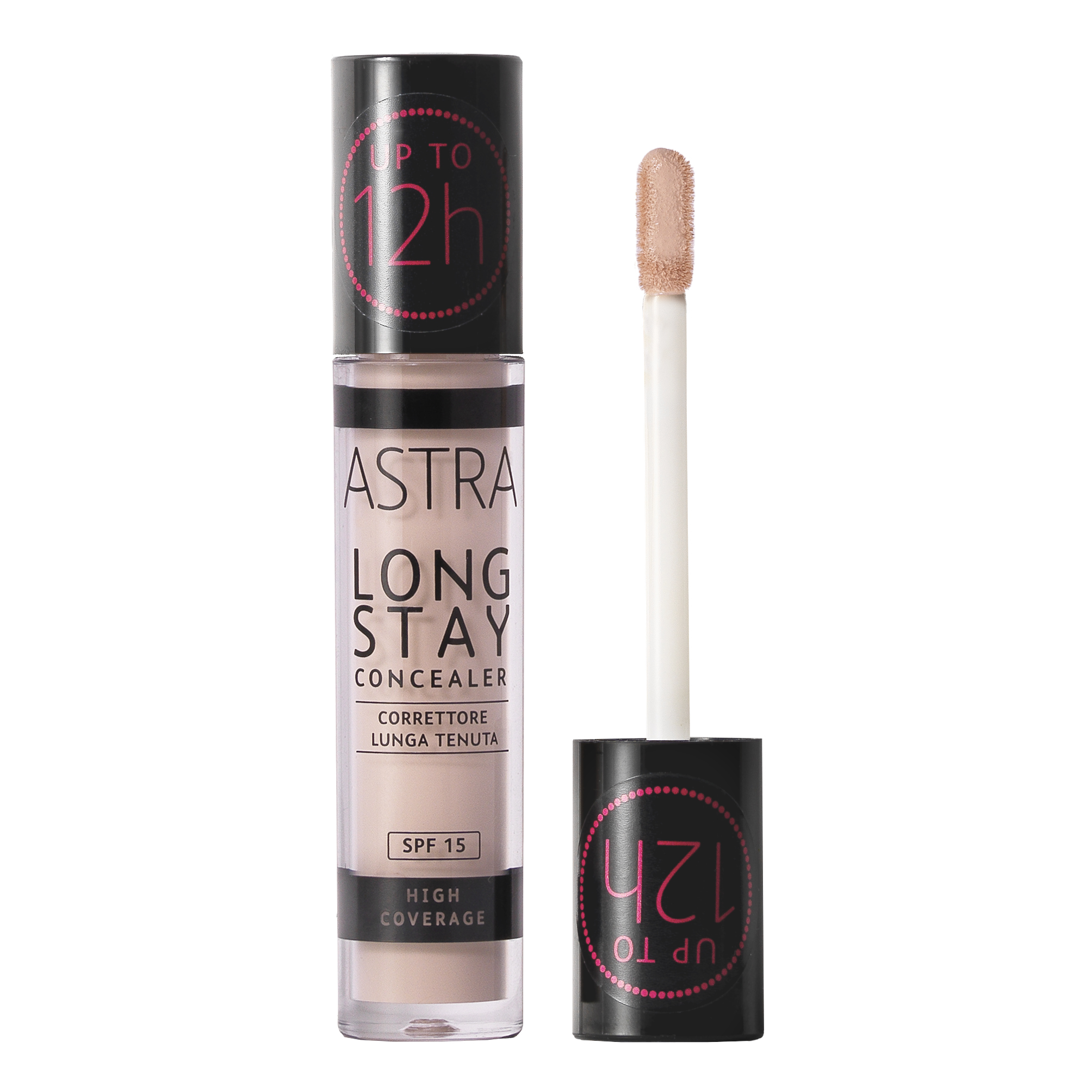 ASTRA - Long Stay Concealer - Correttore Lunga Tenuta N.01 Ivory