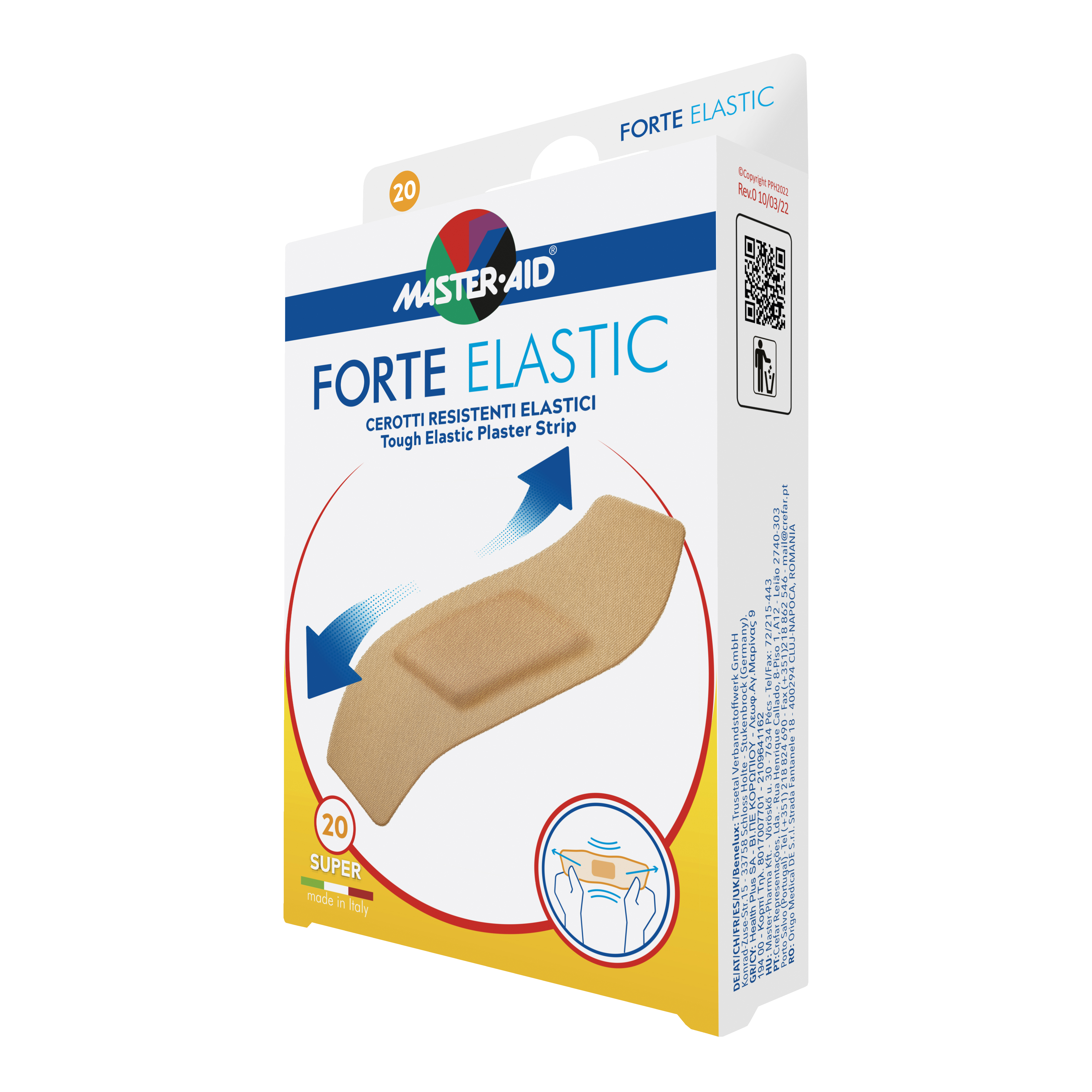 Master-aid cerotto forte elastic super 20 pezzi