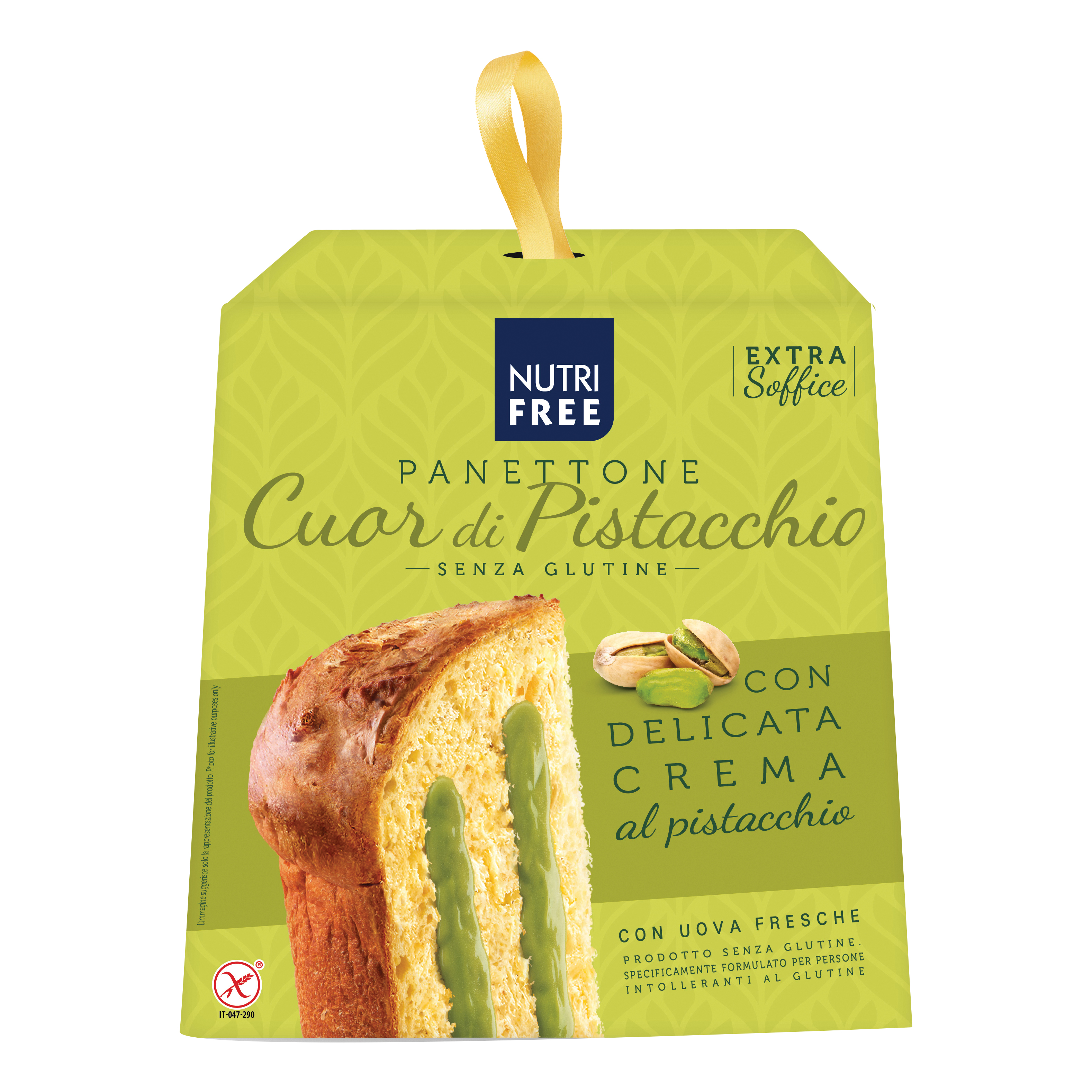 Nutrifree panettone cuor di pistacchio 680 g